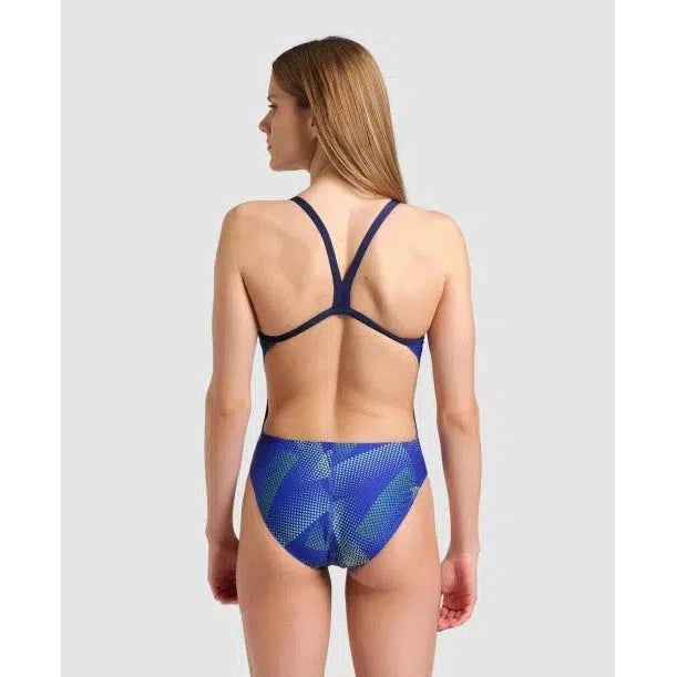 Halftone Challenge Back One Piece Swimwear - Stylish & Comfortable Bikini Top for Women - Perfect for Beach, Pool & Summer Vacations