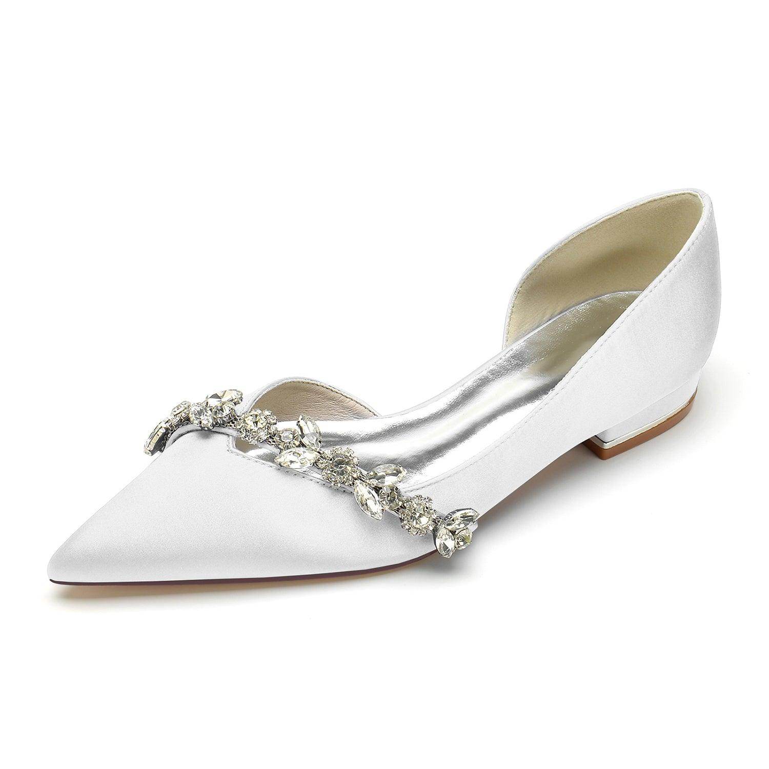Flat Heel 2.5cm Silk-Like Comfortable Women's Shoes CK0361 - Perfect for Office, Wedding & Daily Wear