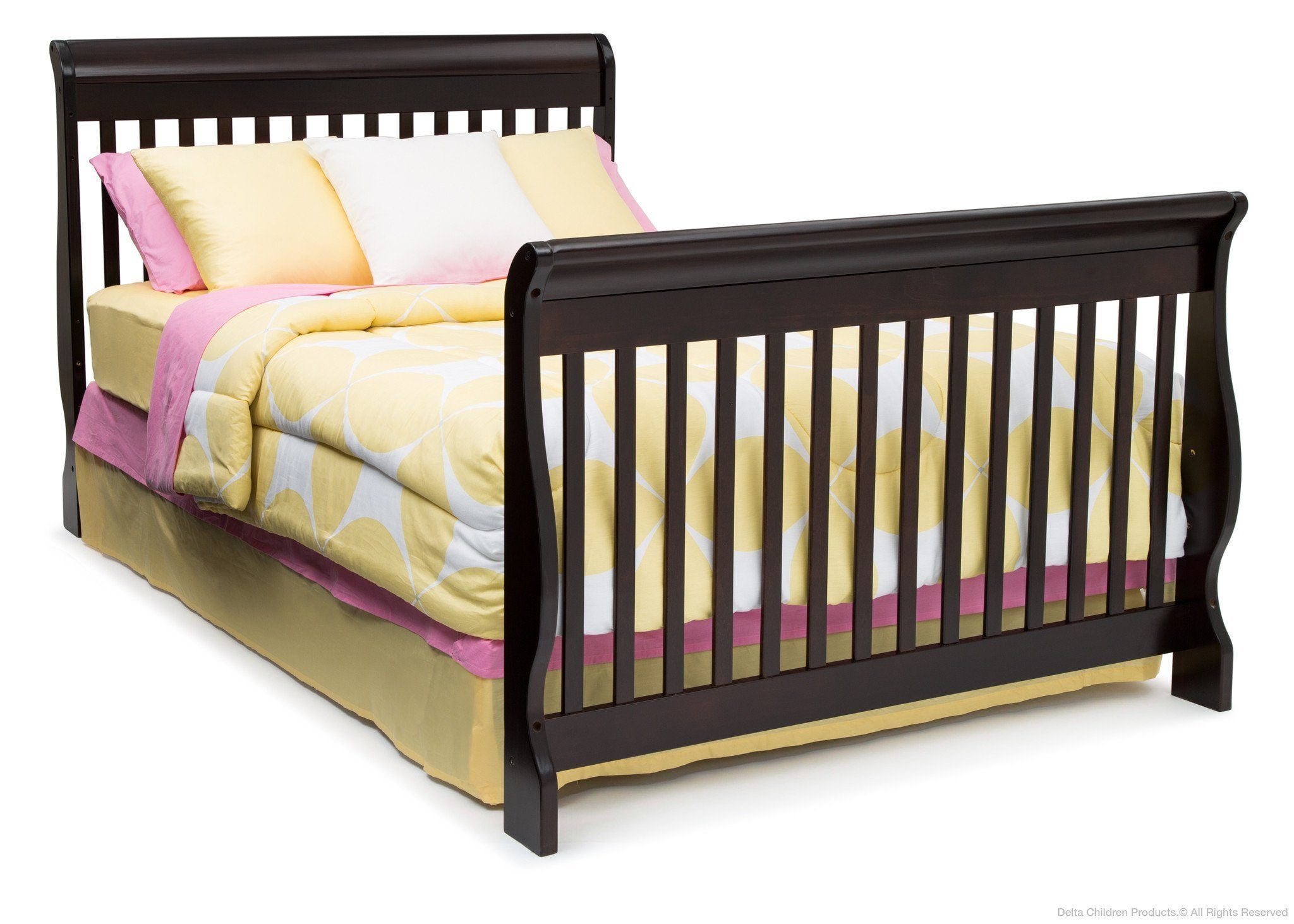 4-in-1 Convertible Baby Crib with Toddler Bed & Daybed Function - Safe Nursery Furniture for Newborn to Toddler - Perfect for Bedrooms, Daycare Centers & Guest Rooms
