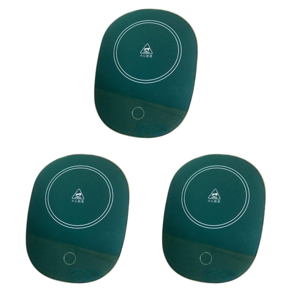 Luxshiny 3 Pack USB Coffee Mug Warmer - Electric Cup Heating Plate with LED Indicator, Perfect for Office, Home & Desk Use to Keep Coffee, Tea Hot All Day