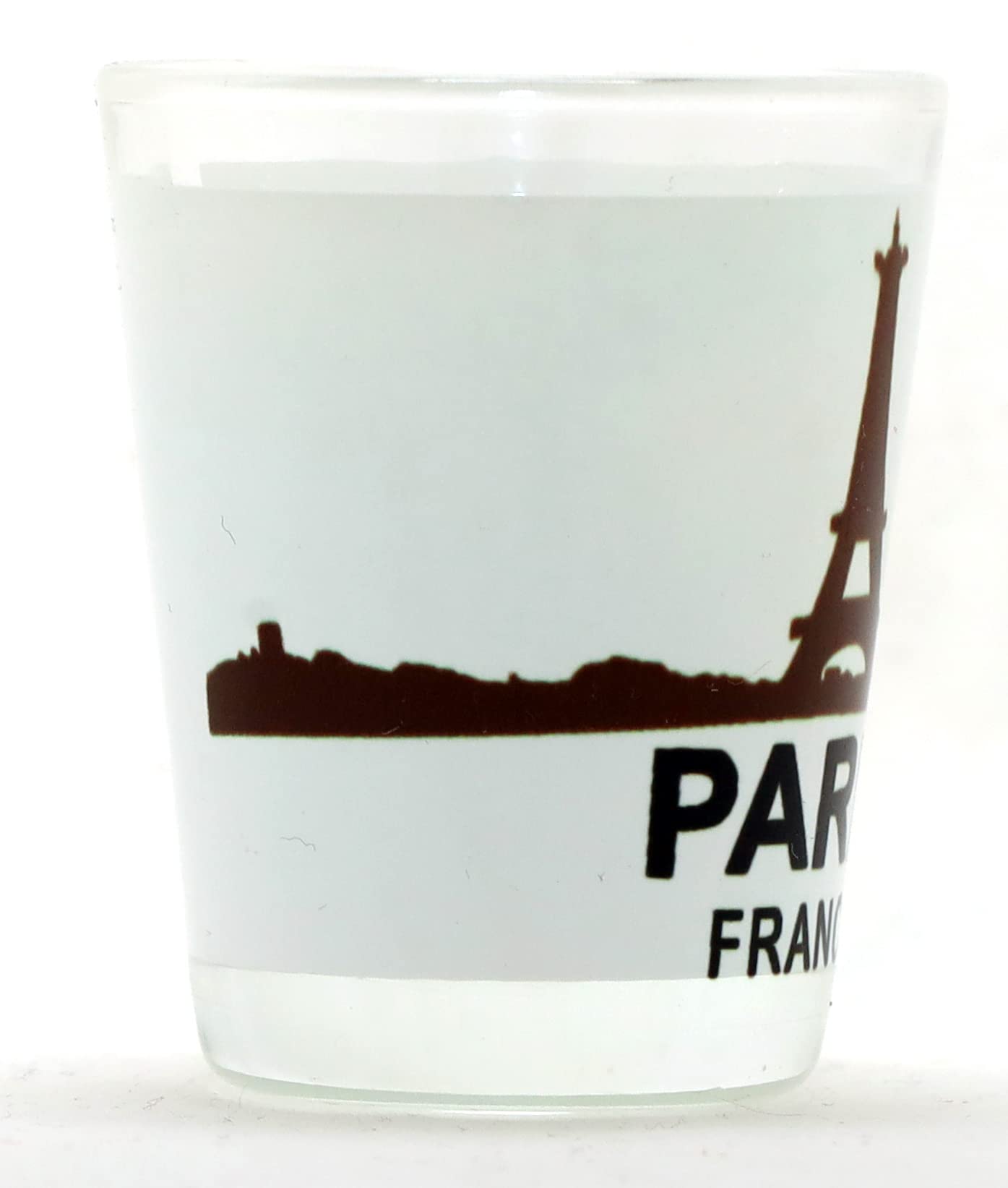 Paris France Eiffel Tower Sunset View Shot Glass - 2oz Souvenir Glass for Whiskey, Tequila & Cocktails - Perfect for Travel Lovers, Collectors & Party Favors
