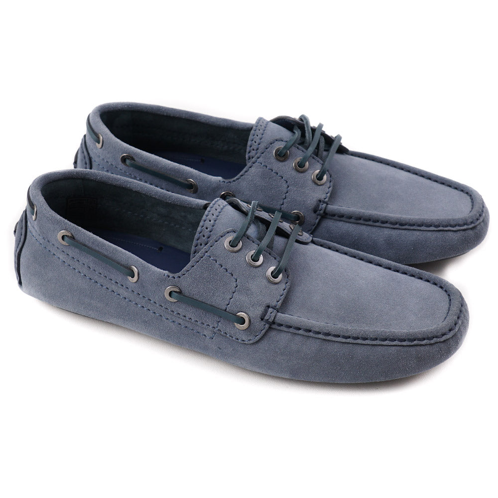 Brioni Blue Calf Suede Driving Loafers for Men - Premium Italian Leather Slip-On Shoes - Comfortable & Stylish for Casual Wear, Business Travel & Weekend Outings