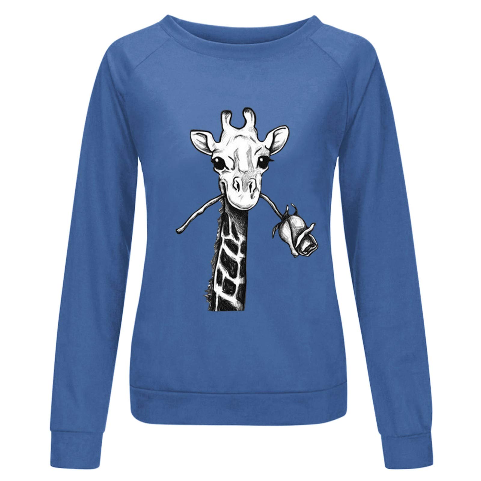 Posijego Women's Winter Fall Casual Graphic Crewneck Sweater - Cozy & Stylish Knit Pullover for Women - Perfect for Office, Dates & Holiday Outfits