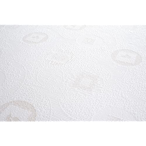 AC Pacific Herbal Fusion Collection Green Tea Infused Memory Foam Mattress - Full Size, Cooling Gel Support, Made in USA, White | Perfect for Bedrooms, Guest Rooms & Dorm Rooms
