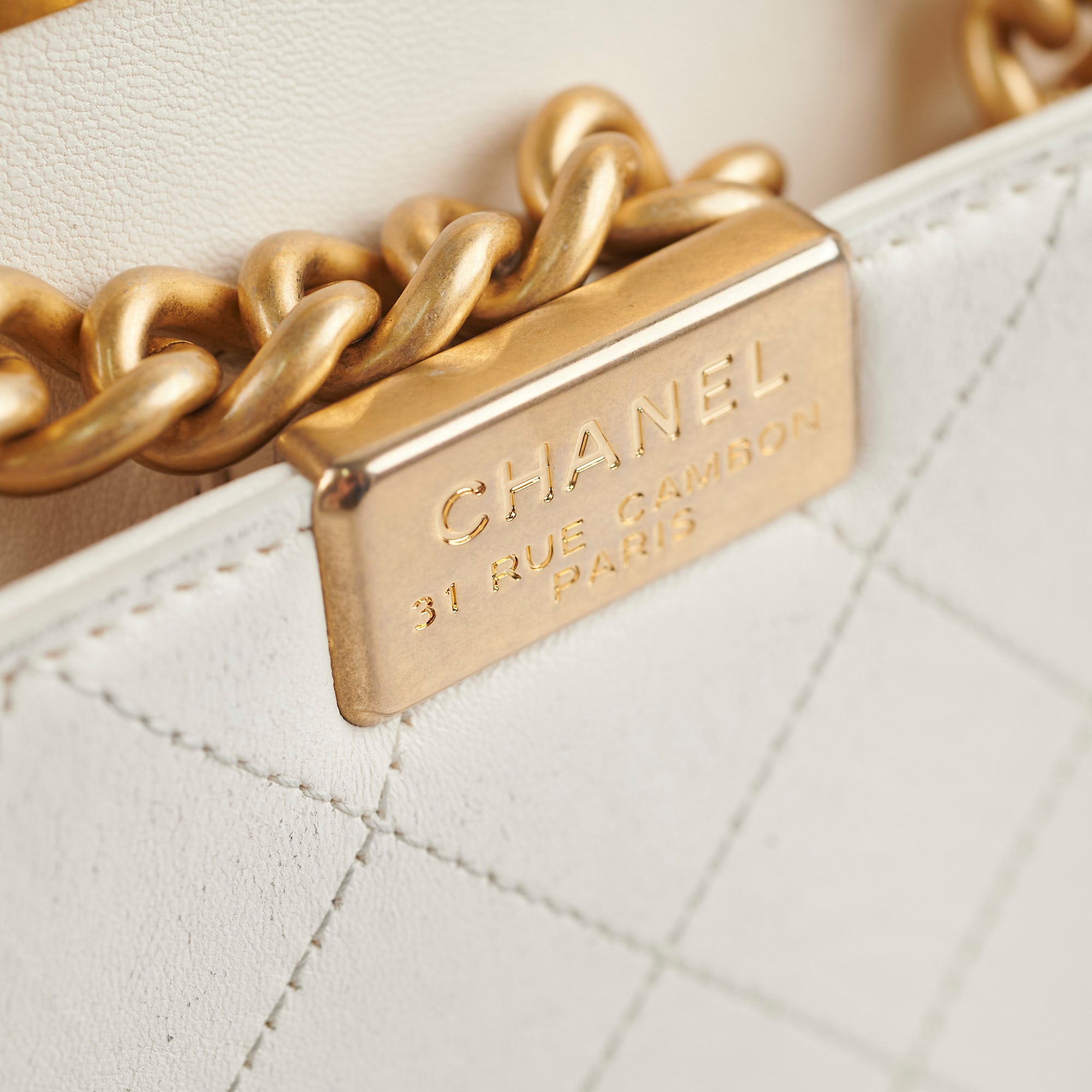 Chanel Reversible Quilted Flap Bag White Gold Hardware 25 Series - Luxury Crossbody Purse for Women, Perfect for Parties & Evening Events