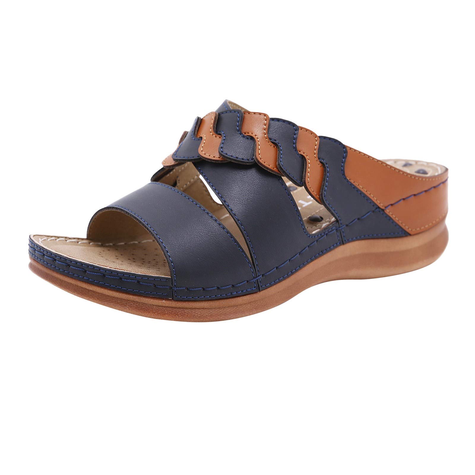 Women's Casual Wedge Sandals - Comfortable Espadrille Flip Flops with Platform Heel | Perfect for Beach, Vacation & Summer Outfits