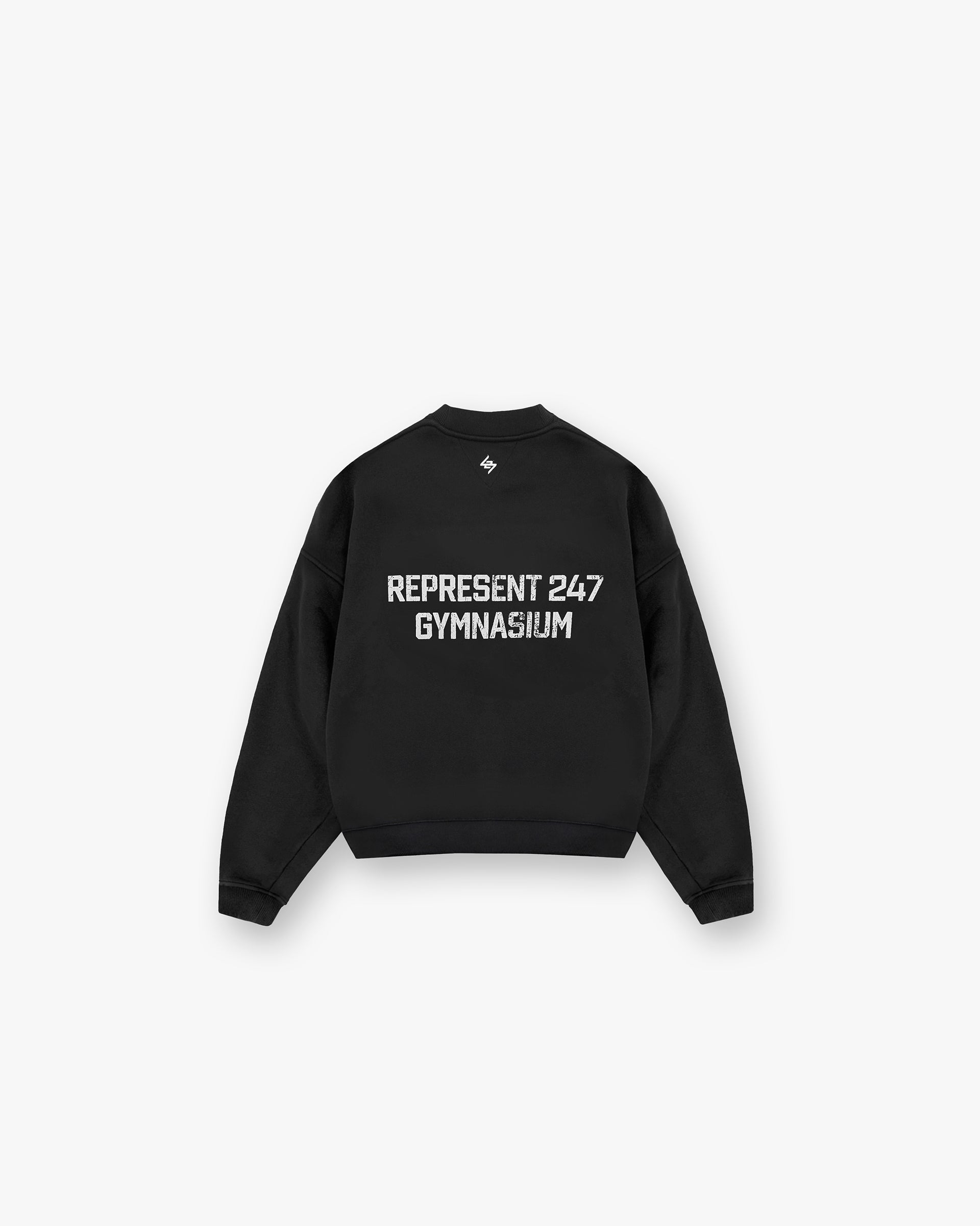 247 Gymnasium Boxy Sweater - Off Black | Oversized Casual Pullover for Women | Perfect for Workouts, Lounging & Streetwear Fashion