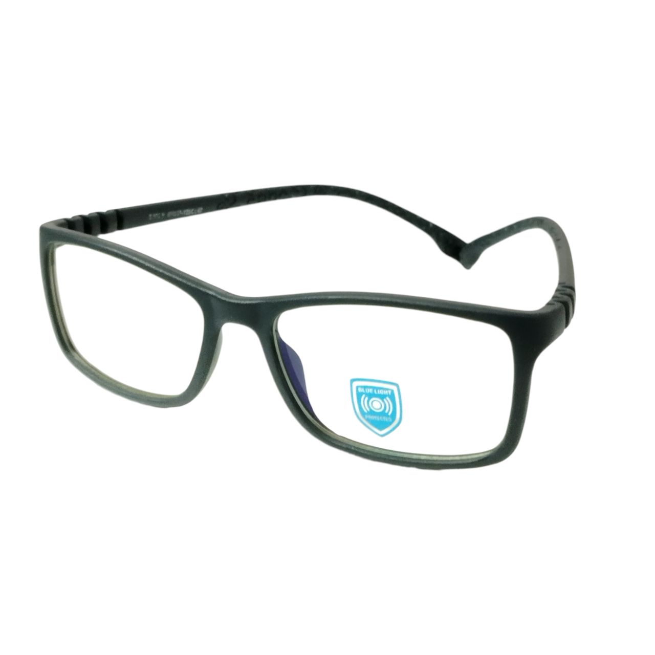 Unbreakable Kids Flexible Rectangle Glasses - Matt Black Frame for Ages 4-7 Years | Shatterproof, Lightweight & Comfortable for School, Sports & Everyday Wear