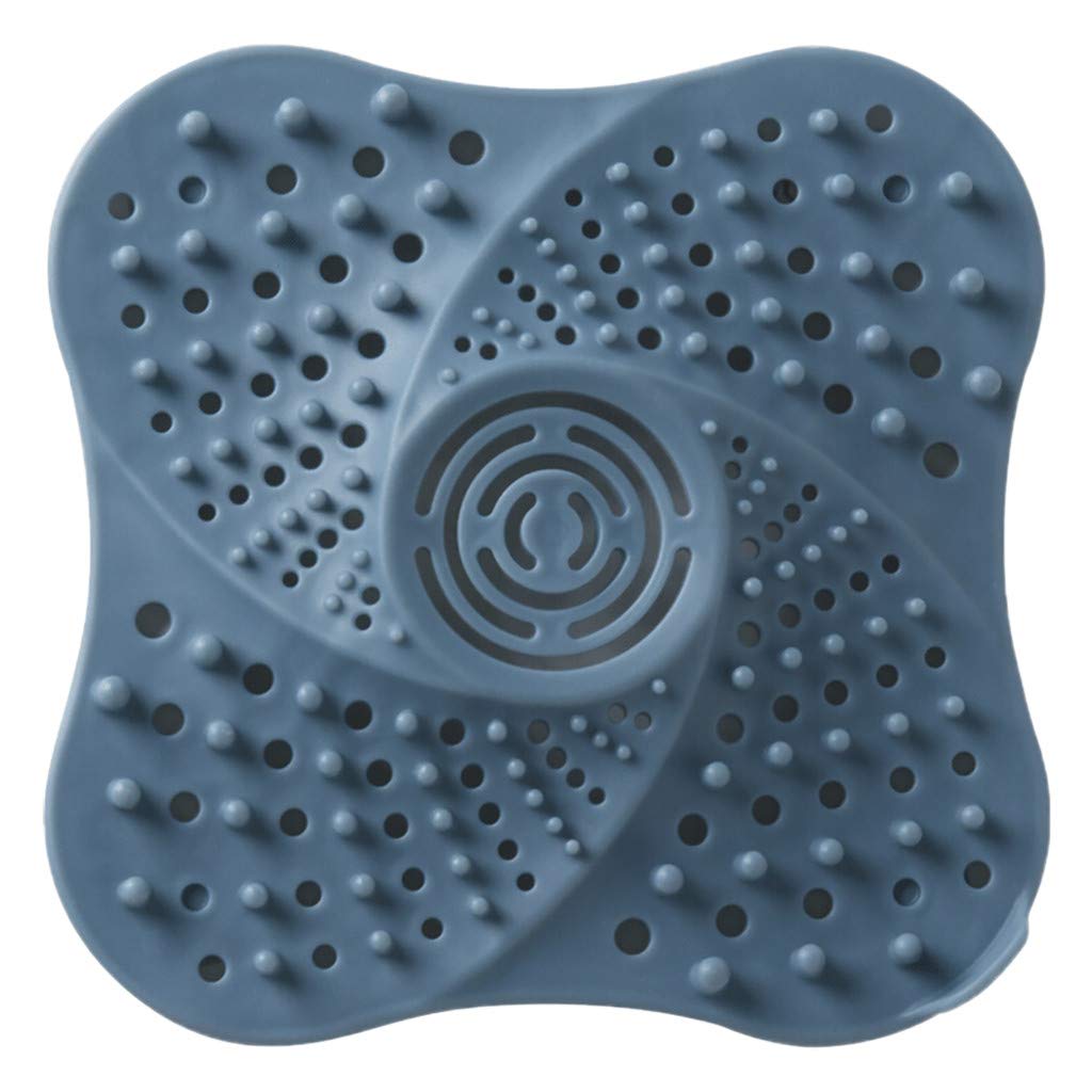 Premium Stainless Steel Bathroom Hair Catcher & Strainer - Blue, Black, White - Shower Drain Filter, Sink Stopper for Hair Clog Prevention | Ideal for Bathroom, Shower, Sink Drain Protection & Winter Home Care