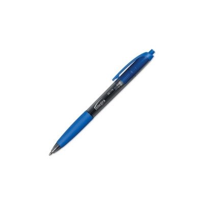 Retractable Ballpoint Pens with Rubber Grip - Non-Refillable Black Barrel Pens - Set of 2 Dozen (Blue Ink) - Perfect for Office, School & Everyday Writing Tasks