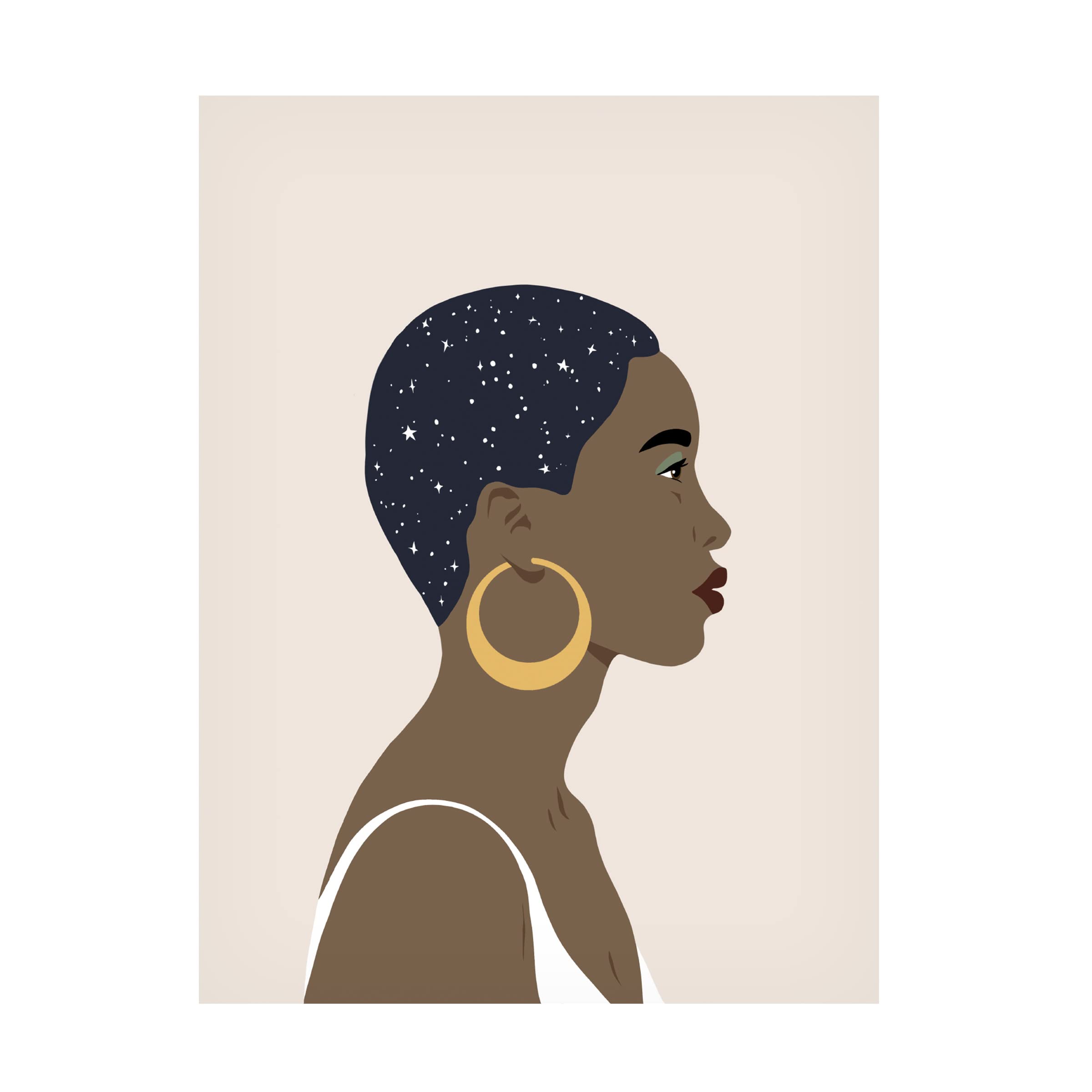 Annie Warren Heavenly Hair IV Canvas Art Print - Premium Trademark Fine Art Wall Decor for Living Room, Bedroom & Office