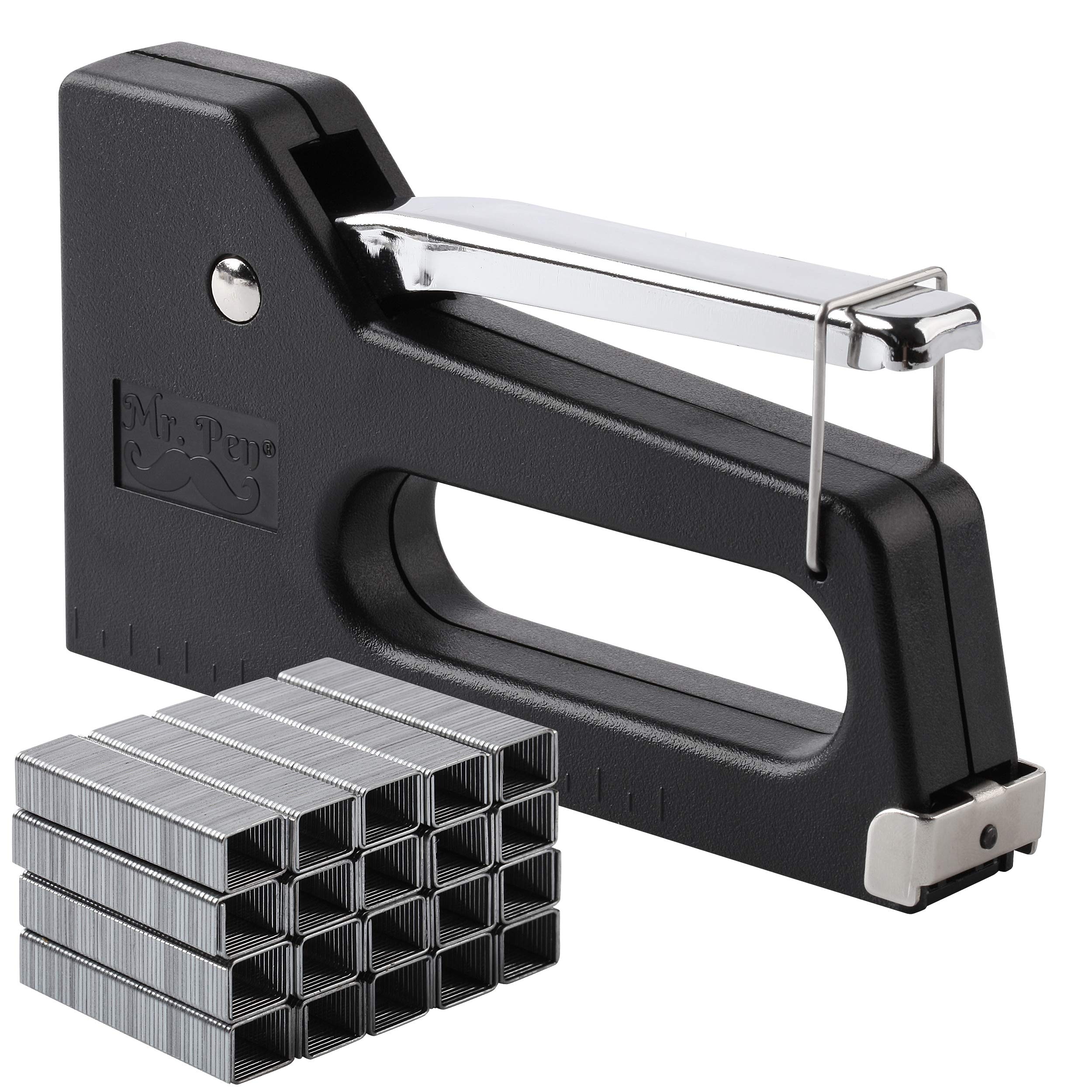 Mr. Pen Light Duty Staple Gun with 2000 Staples (5/16 inch) - Heavy Duty Fabric, Wall & Wood Stapler for Crafts, Upholstery, DIY Projects & Home Improvement