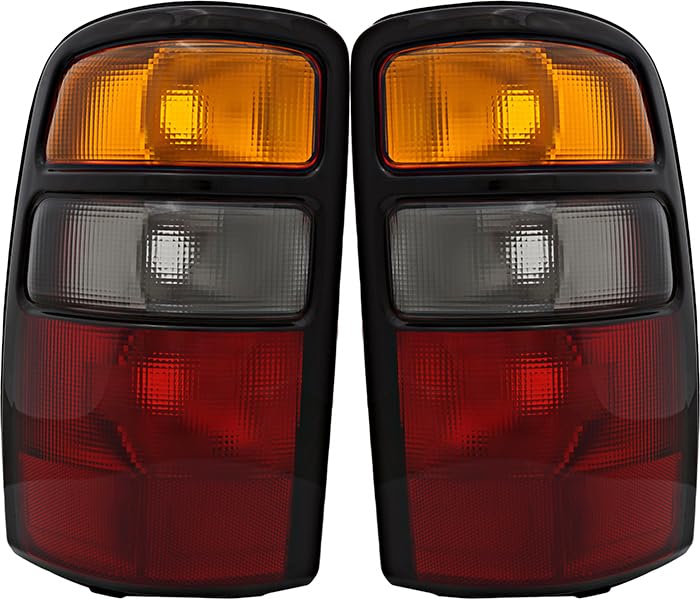 2004-2006 Chevy Suburban Tahoe GMC Yukon Denali Replacement Tail Lights Set - Left & Right Side LED Brake Lamps for Night Driving & Enhanced Safety