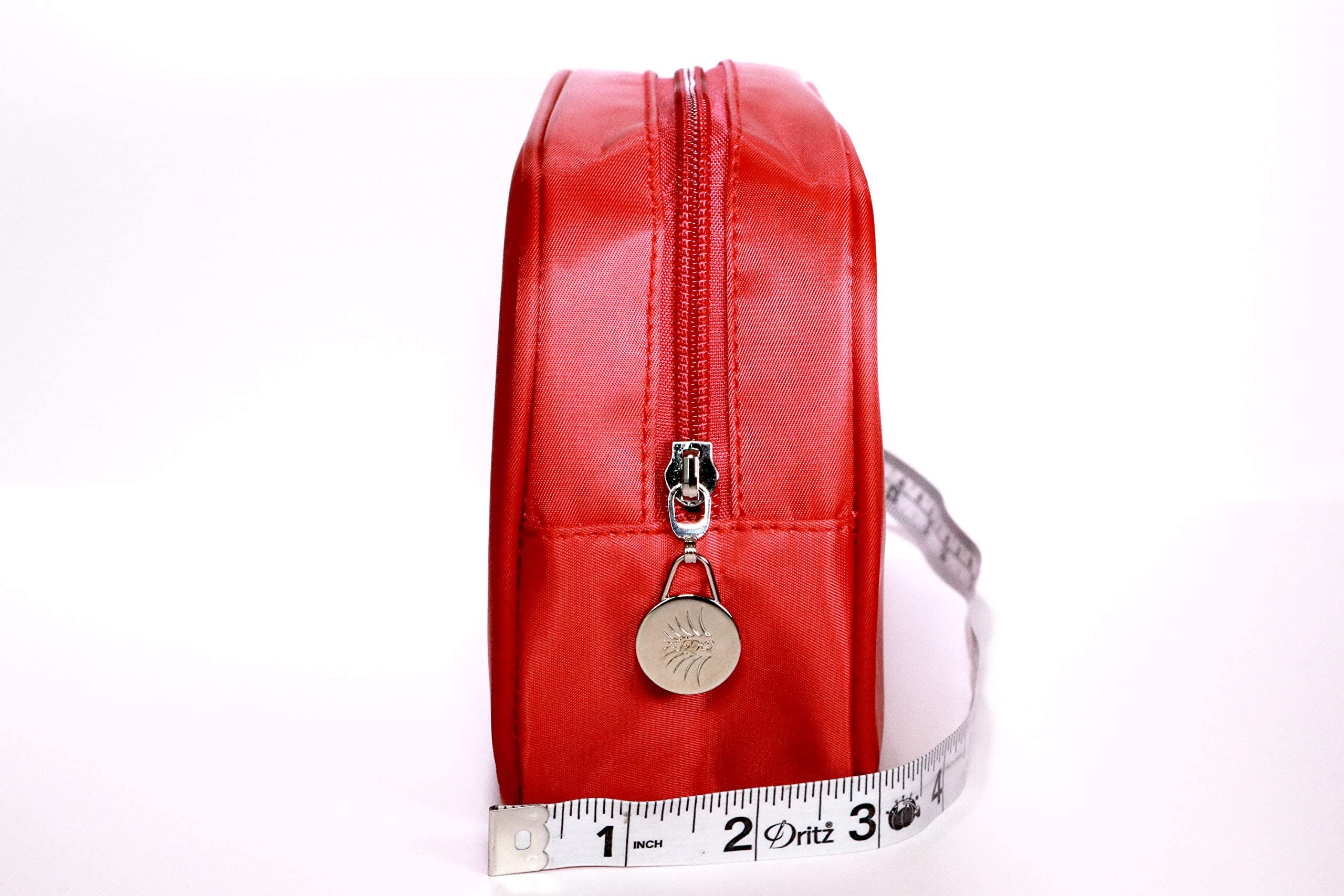 Insulated Makeup Bag for Travel - Heat-Resistant Cosmetic Organizer (Red) - Perfect for Makeup Lovers, Gym Essentials & On-The-Go Beauty