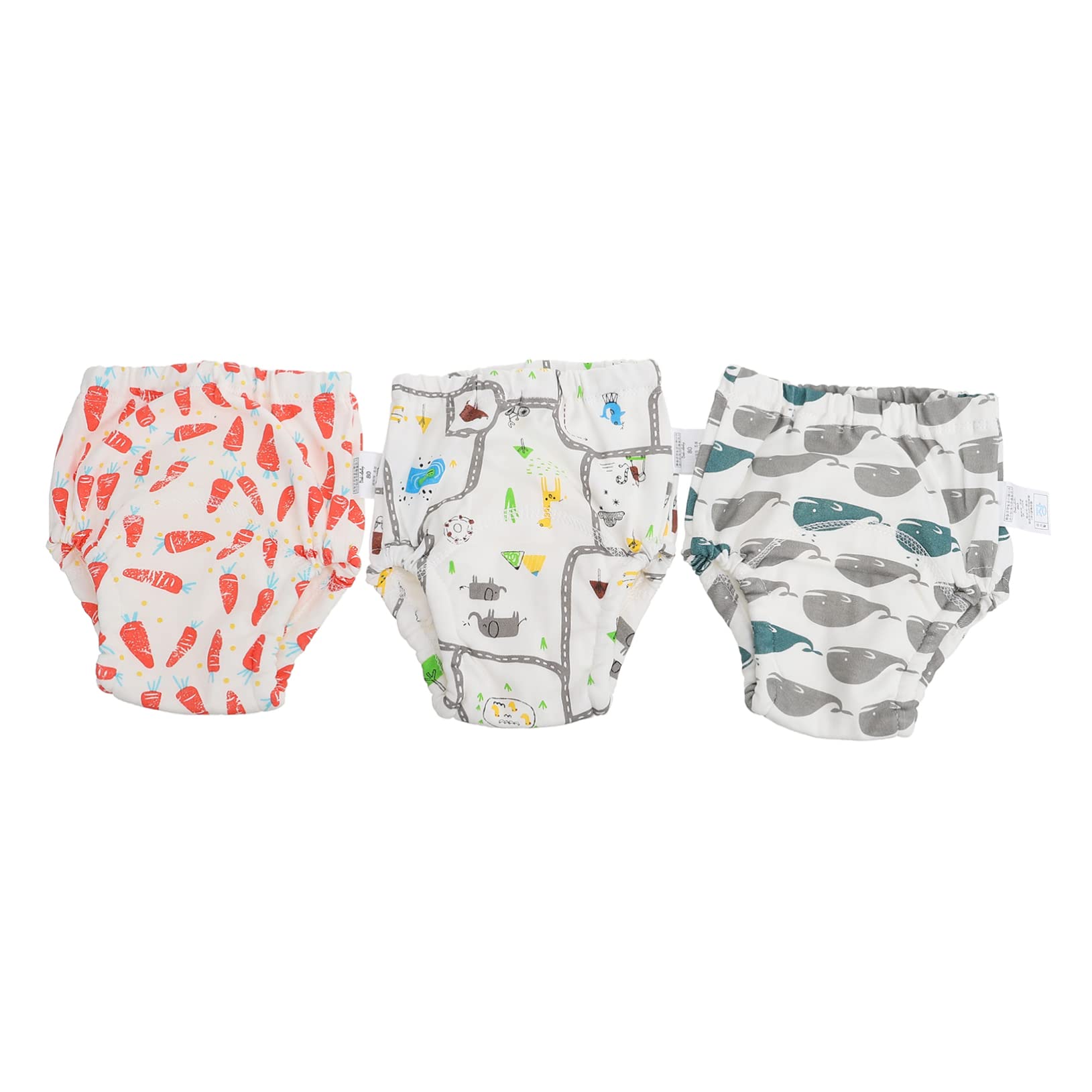VICASKY 9-Pack Reusable Cotton Training Pants for Newborn Boys - Soft Breathable Cloth Diaper Underwear for Baby Potty Training | Perfect for Daycare, Home Use & Overnight Protection