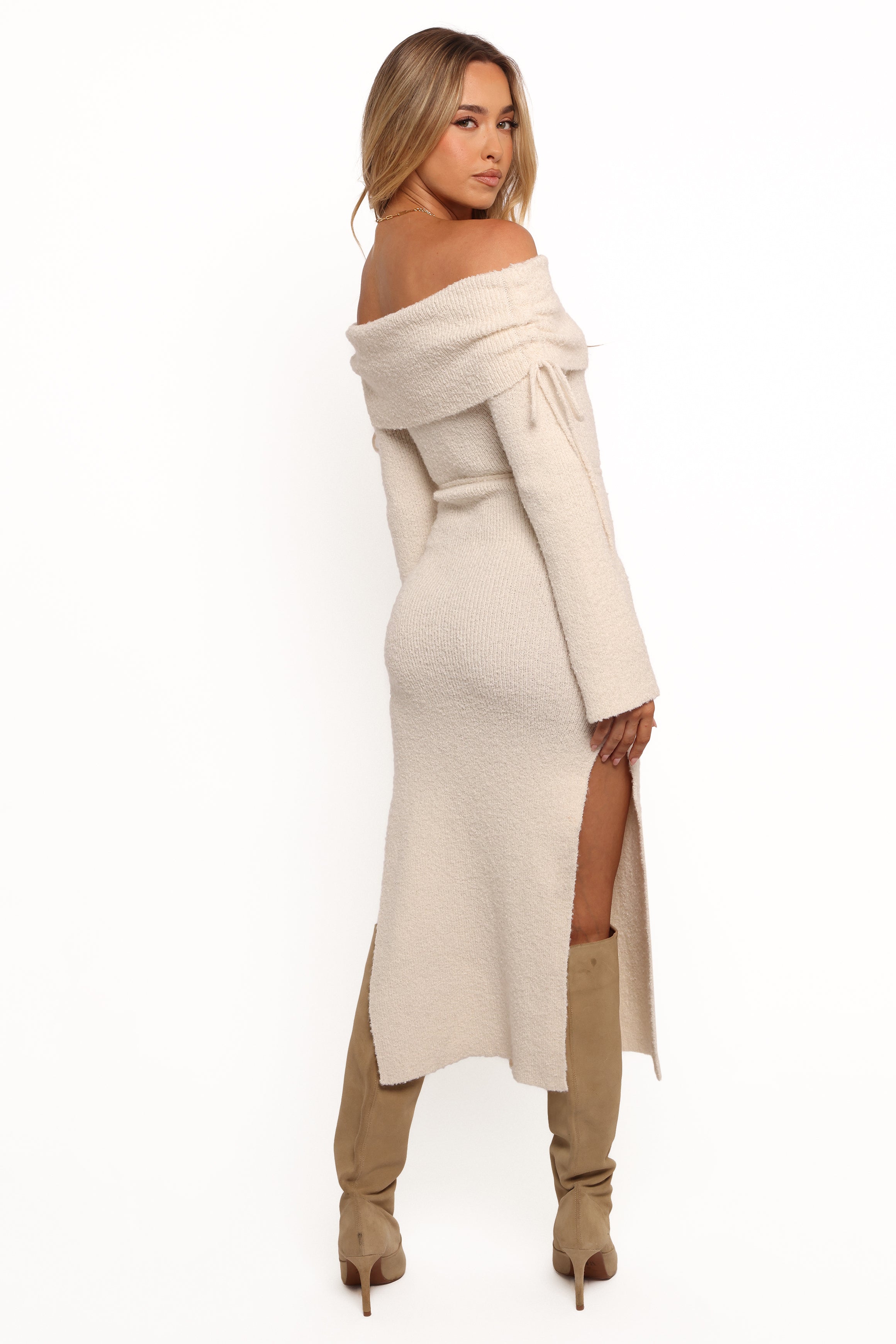 Annabelle Midi Dress for Women - Elegant White Flowy Summer Dress for Casual Wear, Date Night & Special Occasions