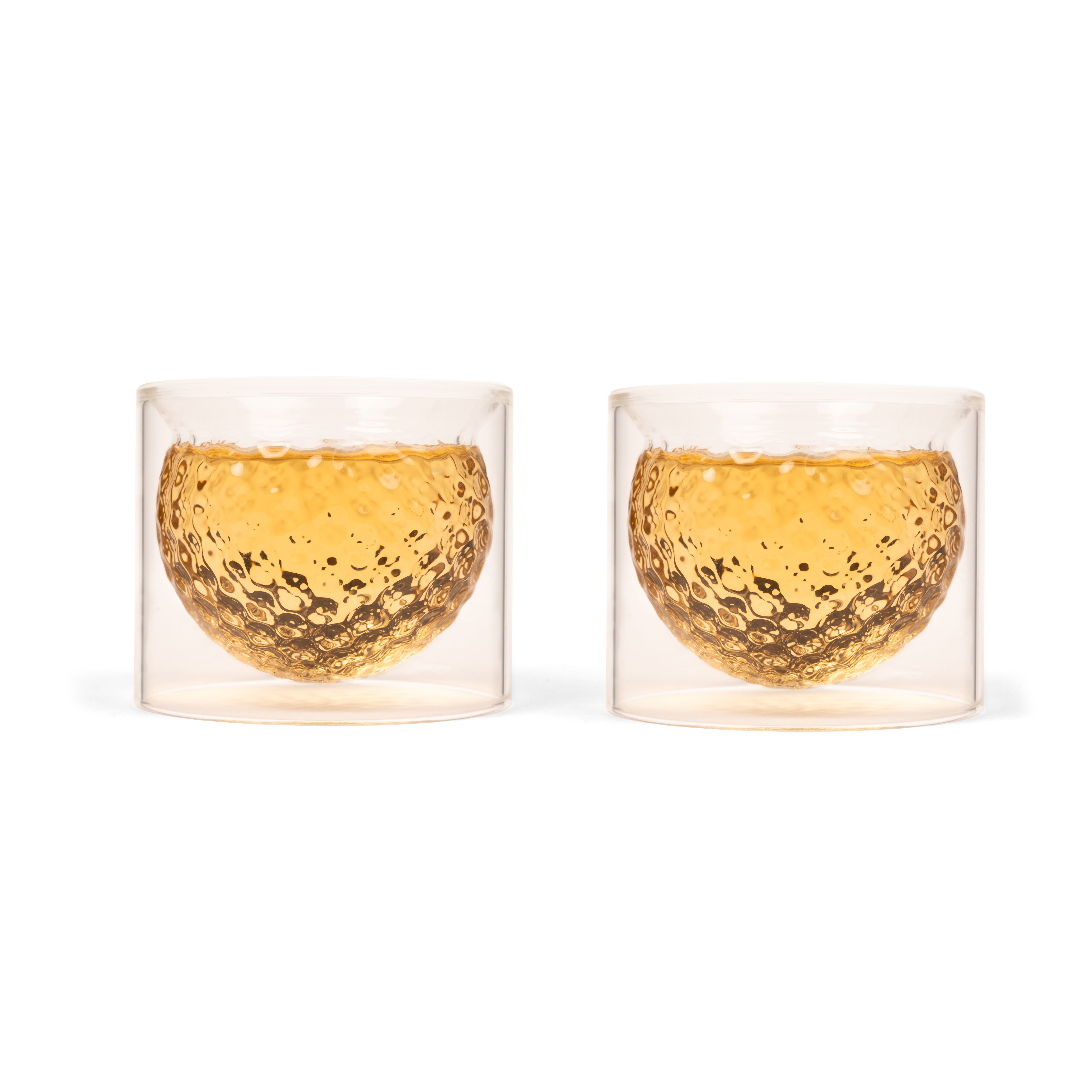 Golf Ball Glasses - Funny Novelty Drinking Glasses for Golf Lovers - Perfect for Parties, Gifts & Golf Themed Events