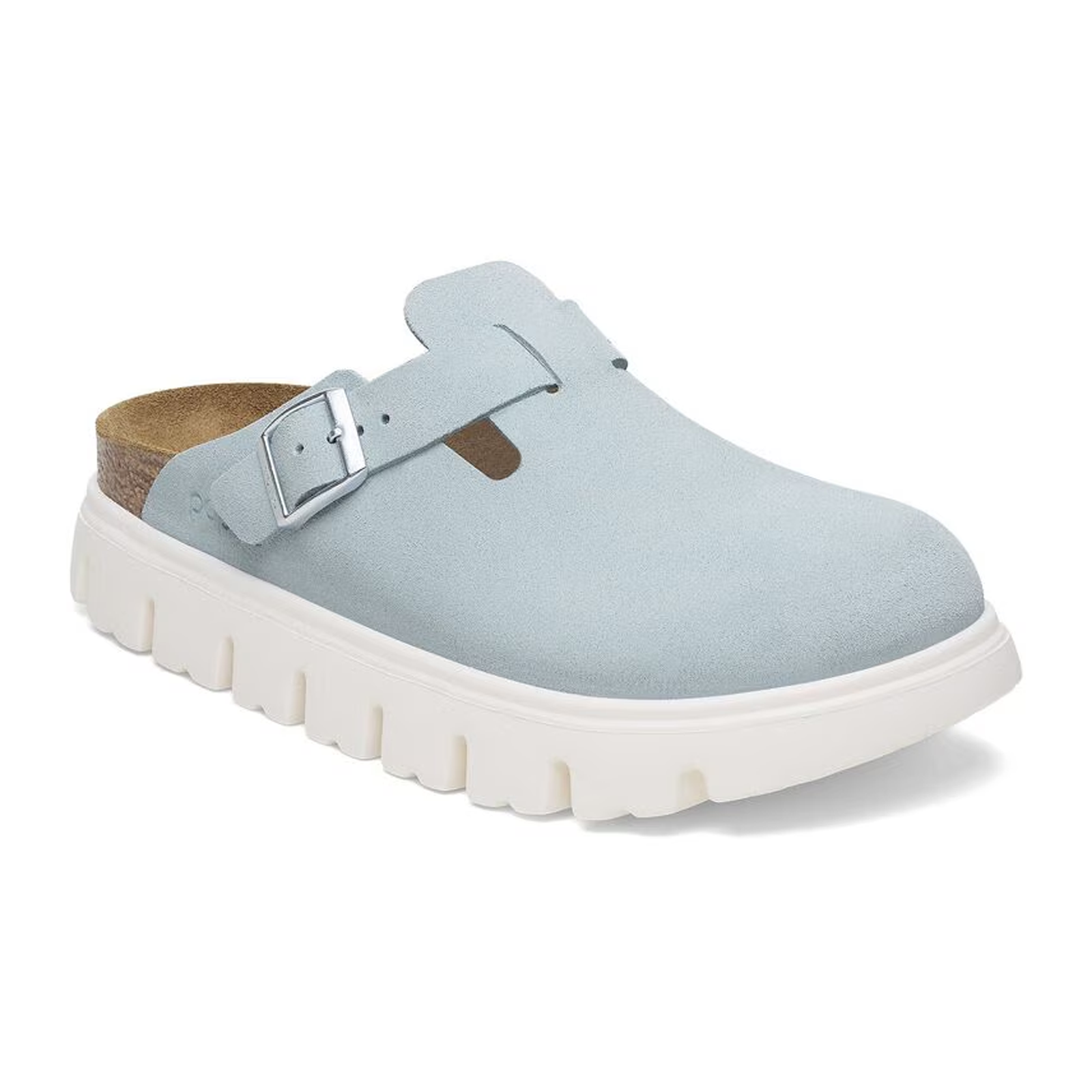 Birkenstock Boston Chunky Narrow Clog (Women)   Baby Blue Suede