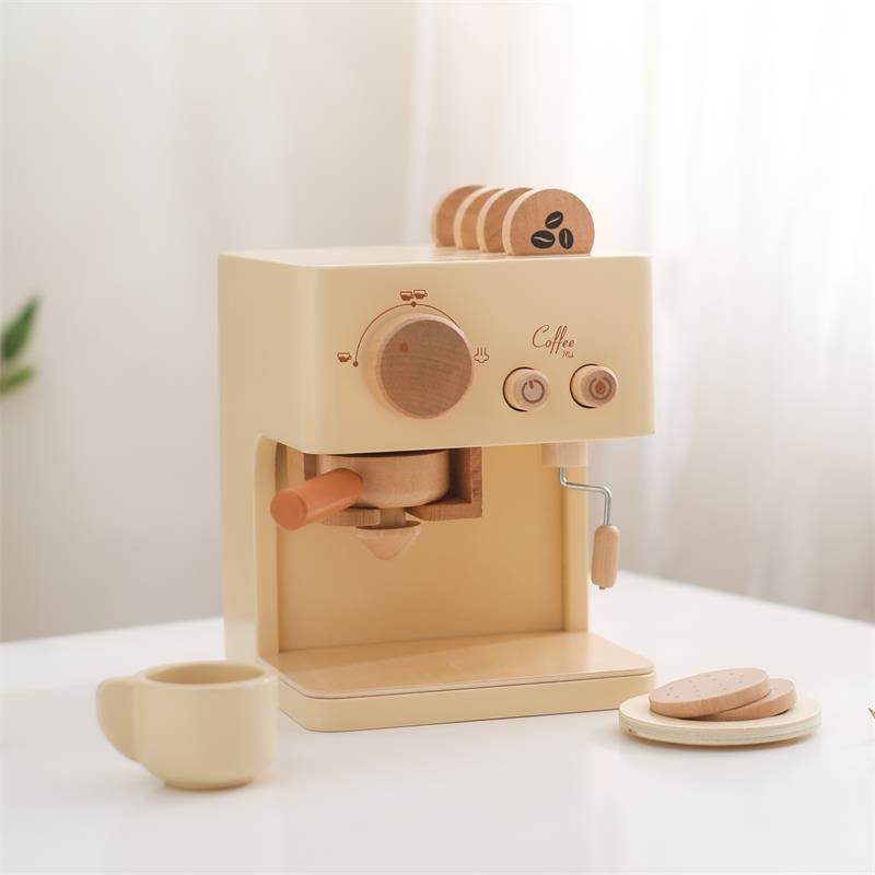 Wooden Coffee Machine Puzzle Toy for Kids - Educational STEM Building Kit for Parent-Child Bonding | Fun Learning Activity for Toddlers & Preschoolers | Perfect for Birthday Gifts & Classroom Play