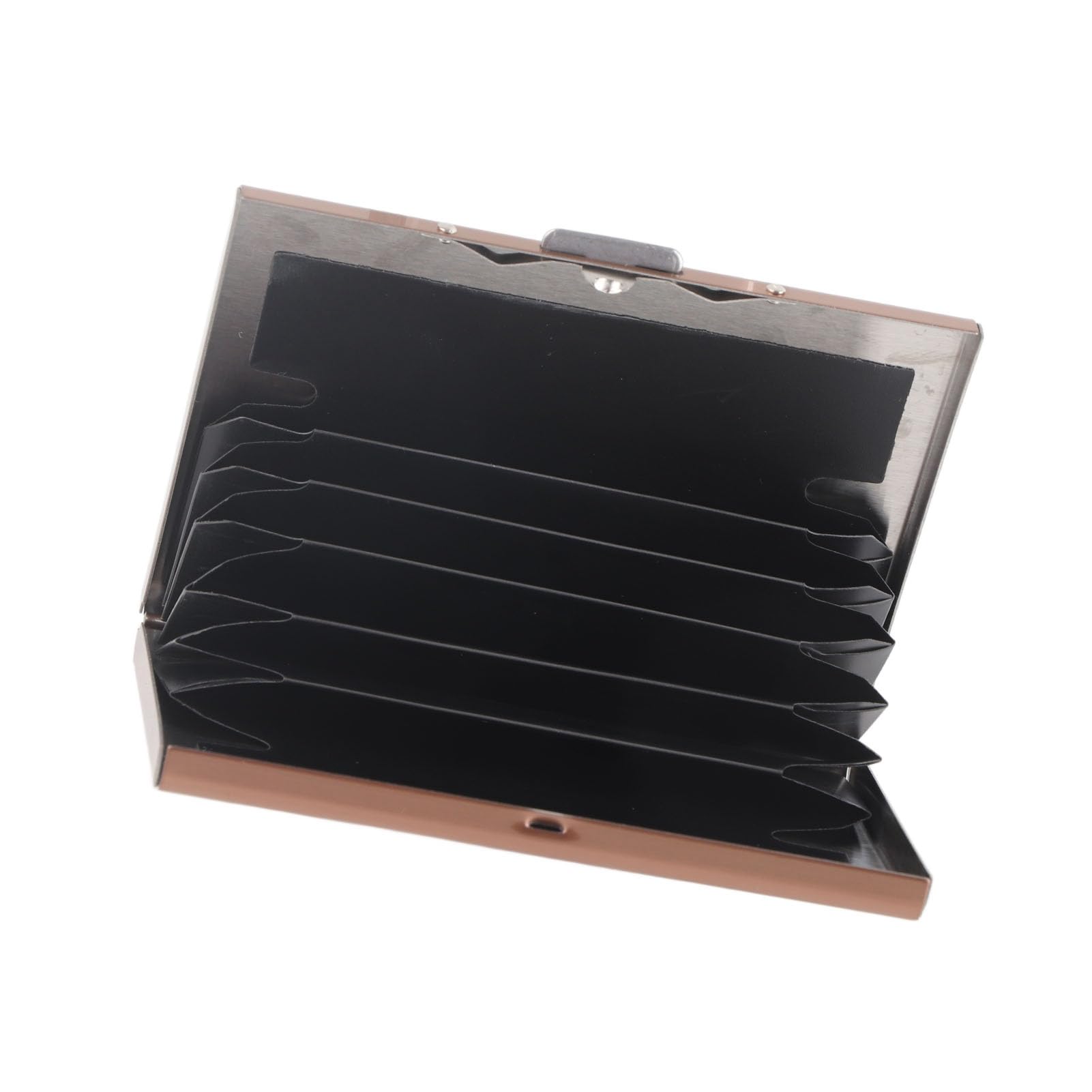 Premium Stainless Steel RFID Blocking Credit Card Holder - 6 Slot Metal Wallet for Credit, Debit & Gift Cards (Gold) | Secure & Stylish Organizer for Travel, Business & Everyday Use