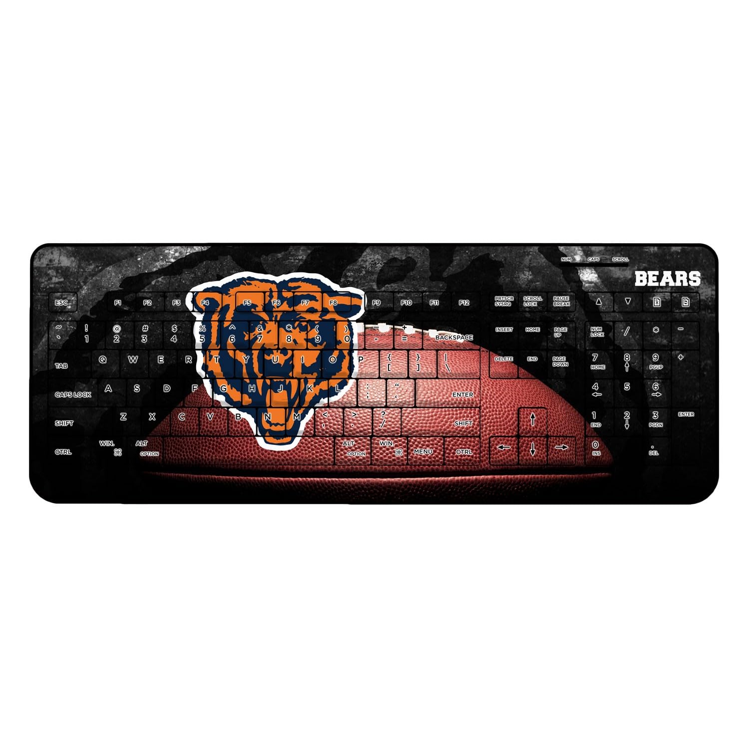 NFL Legendary Design Wireless Keyboard - Ergonomic Bluetooth Keyboard for PC, Mac, Laptop - Perfect for Gaming, Office Work & Home Use