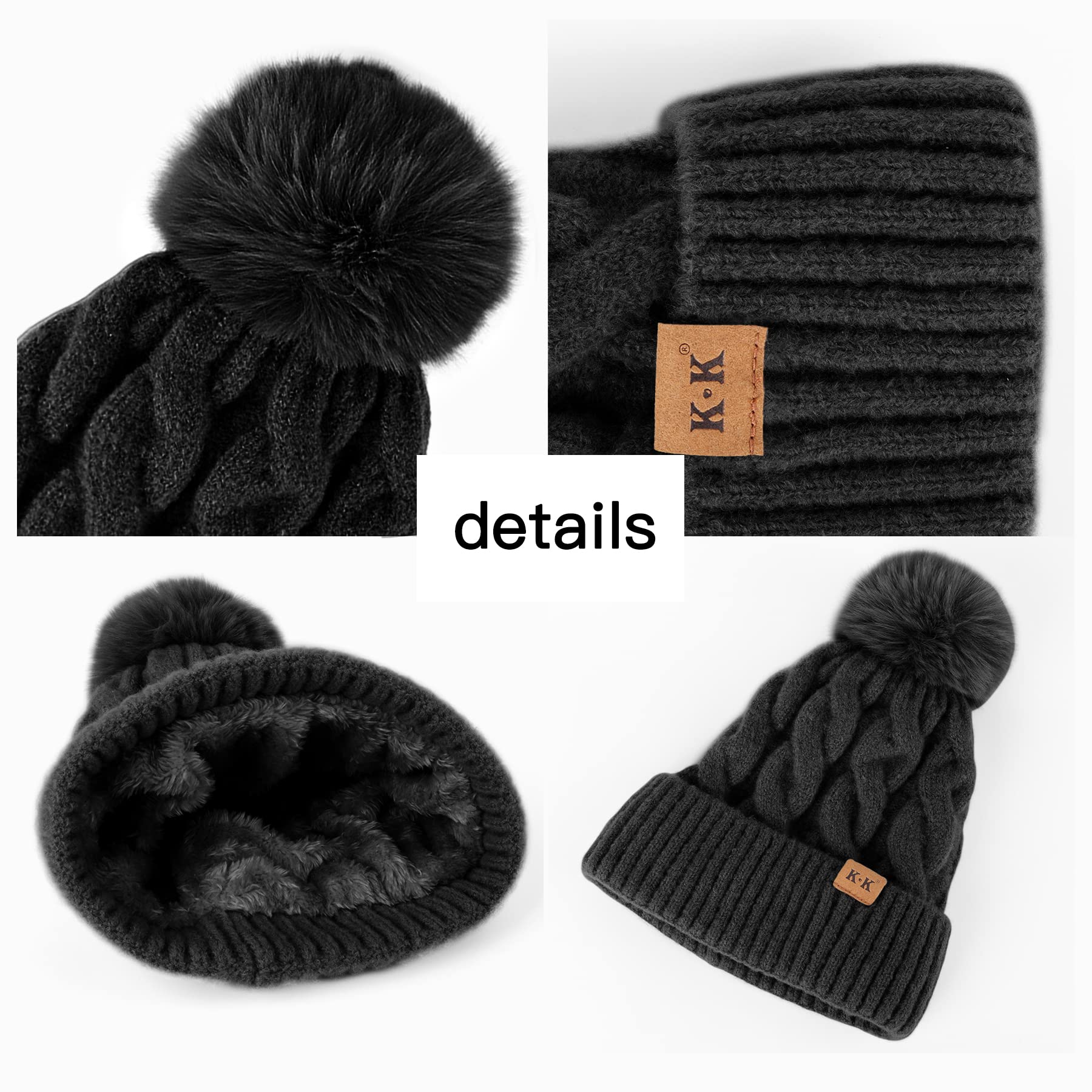 Cozy Fleece Knitted Winter Hat for Men & Women - Warm Beanie for Cold Weather - Perfect for Skiing, Snowboarding & Outdoor Activities