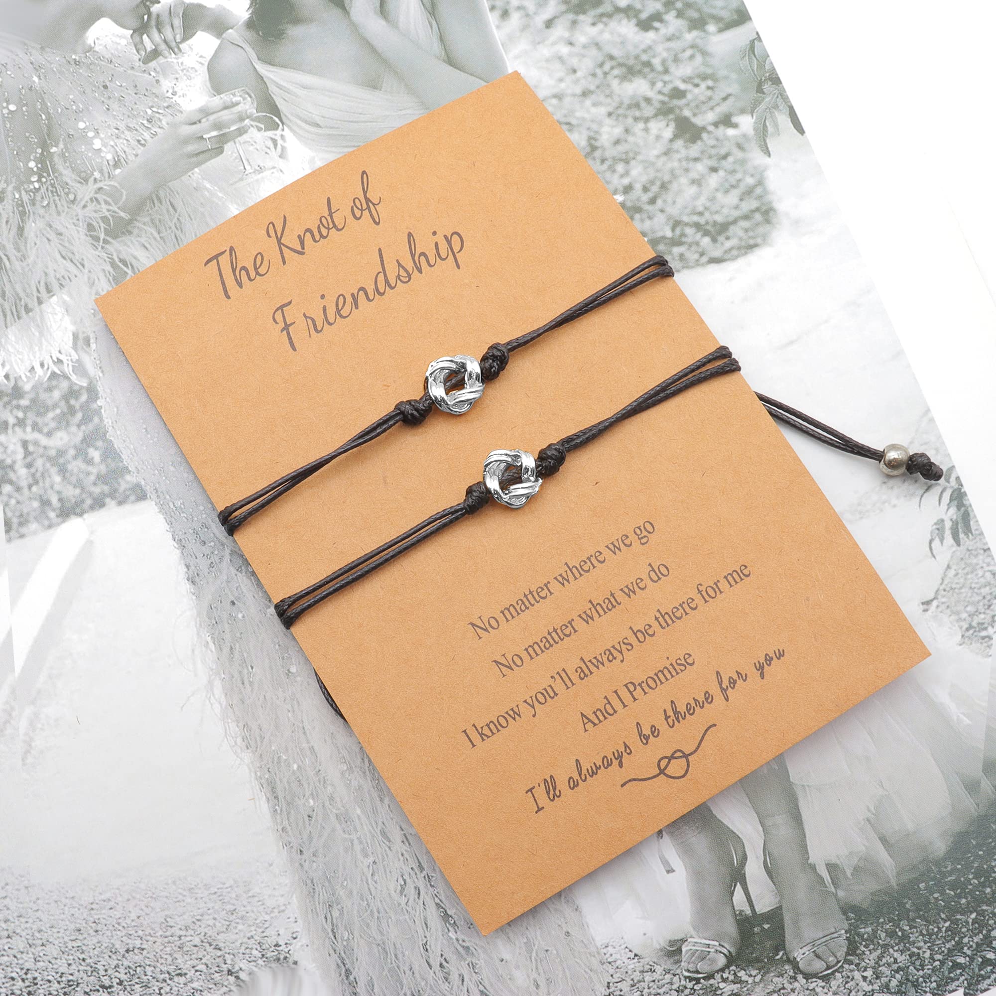 Best Friends Matching Bracelets Set - Long Distance Friendship Bracelets for Women & Girls, BFF Gifts for Birthday, Anniversary | Perfect for Couples, Sisters, Besties