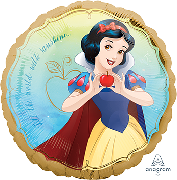 45cm Standard HX Snow White Once Upon A Time Balloon for Birthday Parties, Baby Showers & Disney Themed Decorations