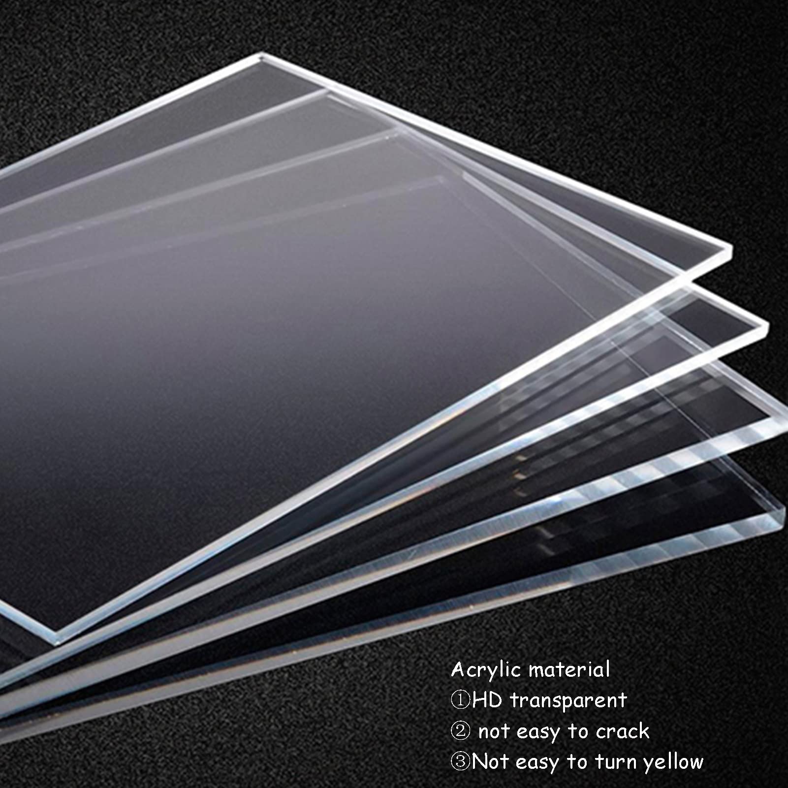 Acrylic Display Case with Plastic Base - Clear Dustproof Protection Box for Collectibles, Toys & Figures - Countertop Organizer Stand - Easy Self-Assembly - Perfect for Showcase, Retail Display & Home Decor