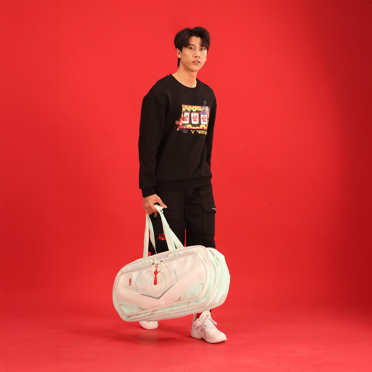 Victor 2025 Chinese New Year Limited Edition Rectangular Shoulder Bag BR5629CNY - Soothing Sea Blue | Lunar New Year Gift, Festival Celebration, Travel & Daily Use