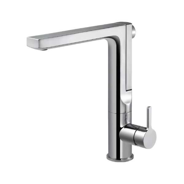 Hamat STPU 3000 PC Integrated Rear Pull Up Handspray Kitchen Faucet in Polished Chrome - Perfect for Modern Kitchens, Dishwashing & Food Prep