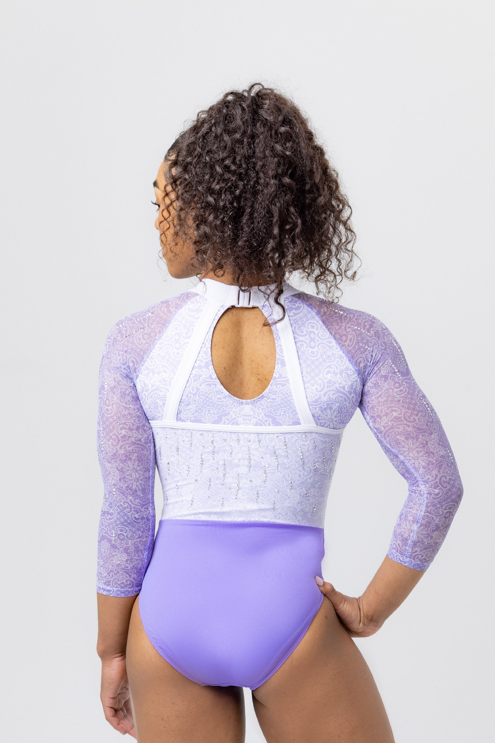 Lydia Leotard 3/4 Sleeve Dancewear - Ballet, Gymnastics & Performance Costume for Girls & Women | Perfect for Recitals, Competitions & Practice