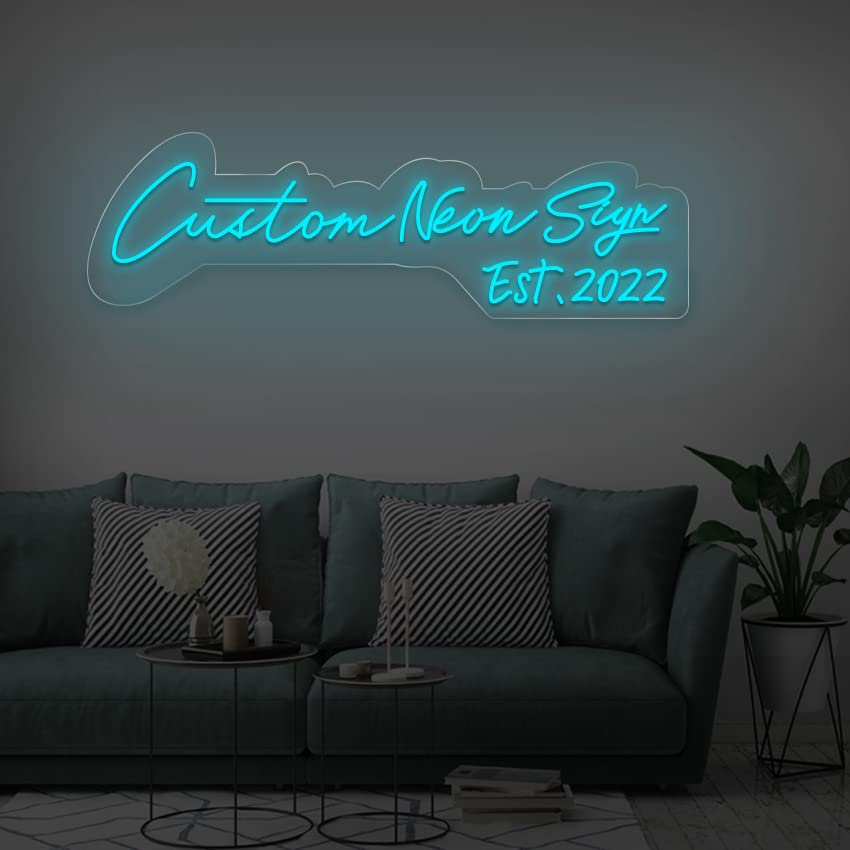 Custom LED Neon Signs - Personalized Handmade Neon Lights for Bedroom, Wedding, Birthday Party, Home Wall Decor, Bar, Salon & Christmas - 10