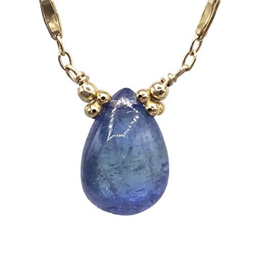 Tanzanite Birthstone Necklace for Women - December Birthday Jewelry Gift - 16 Inch Blue Teardrop Gemstone Pendant Necklace - Perfect for Anniversaries, Christmas & Special Occasions