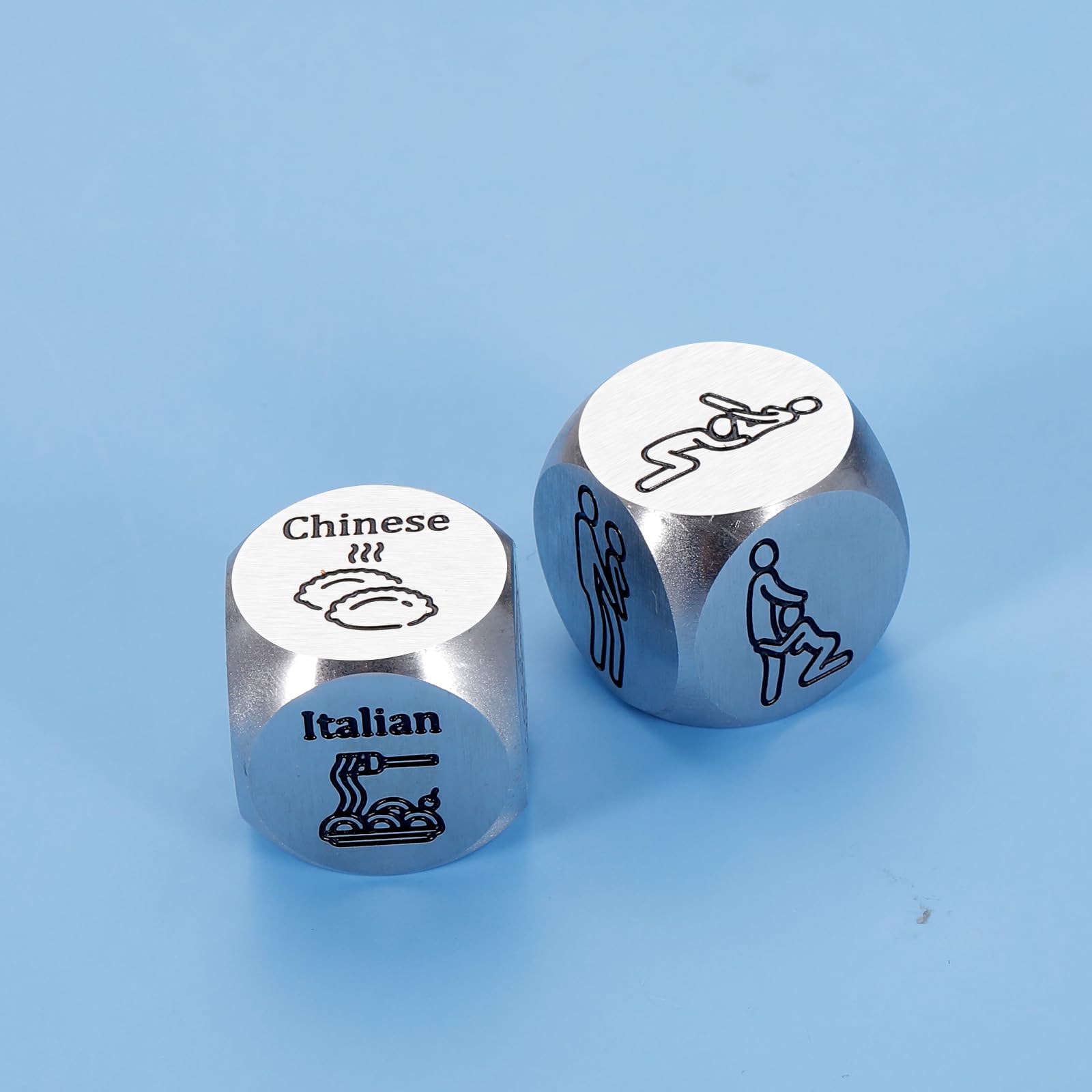 6th Anniversary Iron Dice Gift Set - Funny Couples Decision Making Dice for Date Night, Boyfriend, Girlfriend, Bridal Shower & Honeymoon | Unique Wedding Gift for Husband or Wife | Perfect for Romantic Evenings & Game Nights