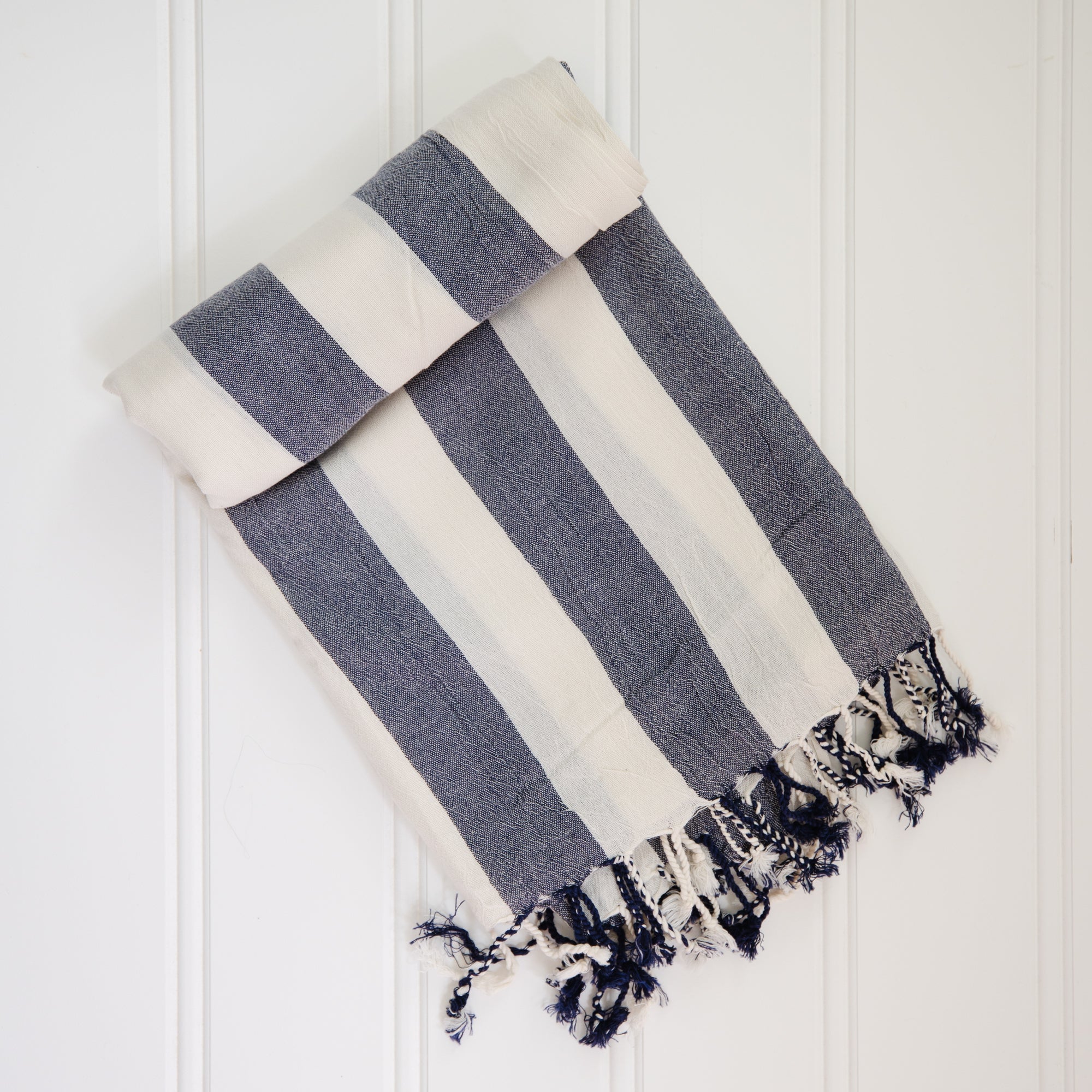 Premium Navy Blue Beach Towel - Ultra Lightweight, Quick Dry & Sand Resistant - Perfect for Pool, Beach, and Travel Use