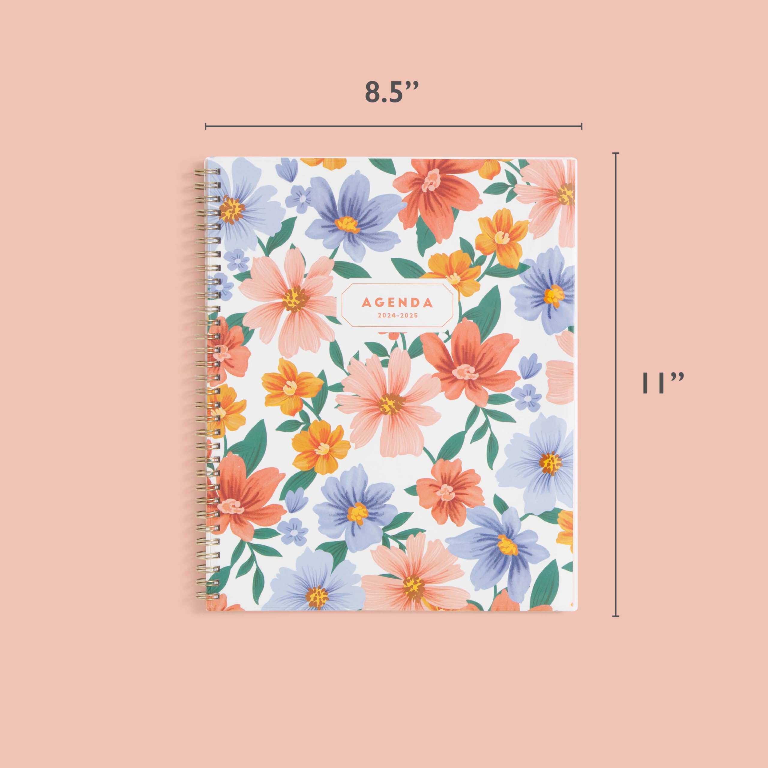 Blue Sky 2024-2025 Academic Year Teacher Planner - Weekly & Monthly Lesson Organizer, 8.5 x 11 Inch Wirebound Calendar with Flexible Cover (Kalinda 150647) - Perfect for Classroom Planning, Homeschooling & Teacher Gifts