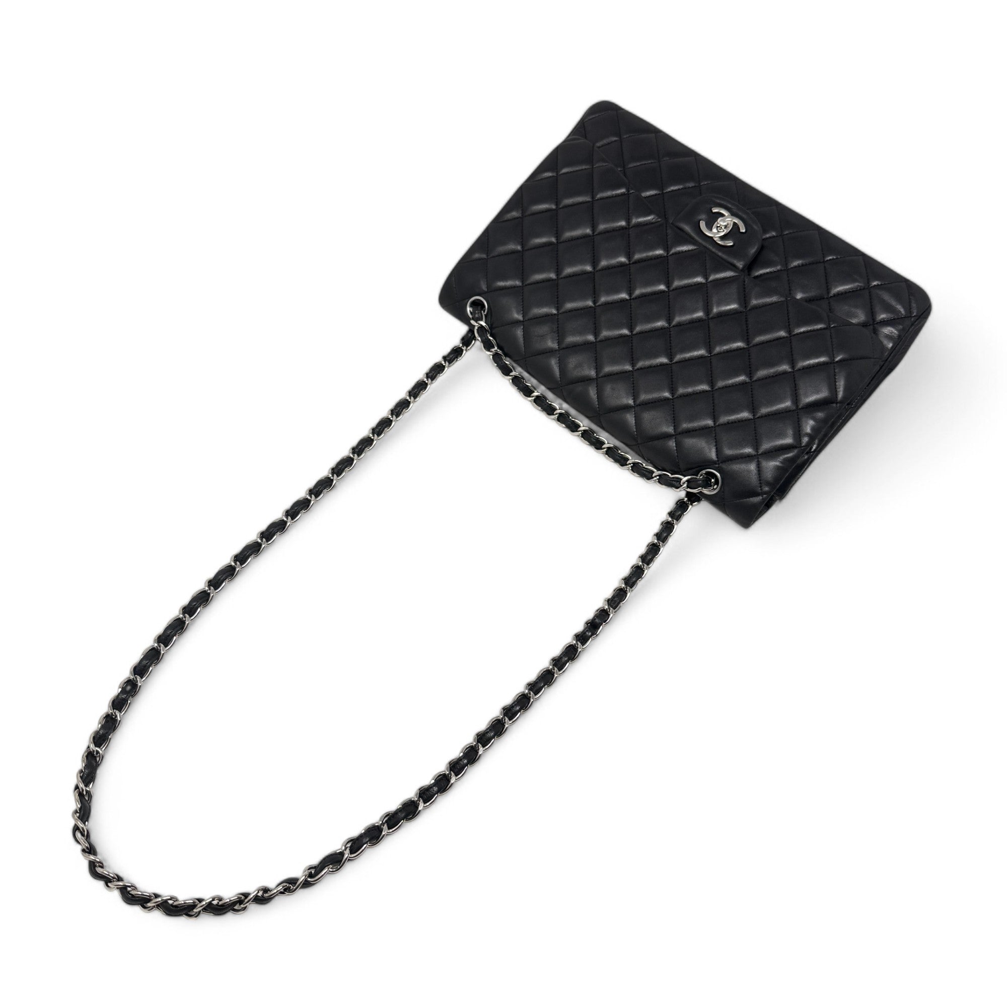 Chanel Black Maxi Classic Flap Bag - Luxury Designer Handbag for Women | Perfect for Evening Events, Parties & Special Occasions