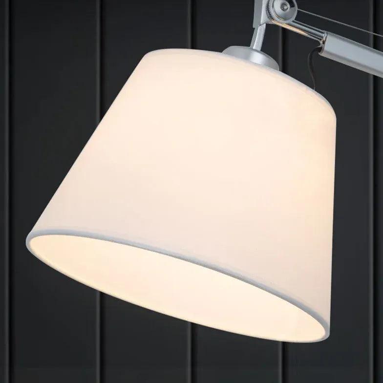Silver Swing Arm Plug-in Wall Sconce Lights - Adjustable Reading Lamp for Bedroom, Living Room & Office - Modern Plug-in Wall Light Fixture with Flexible Arm