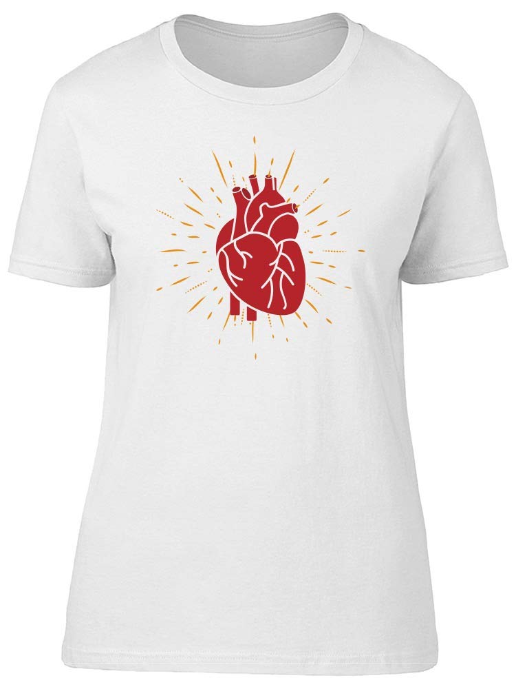 Red Anatomical Human Heart Graphic T-Shirt for Men - Perfect for Halloween, Science Enthusiasts & Unique Fashion