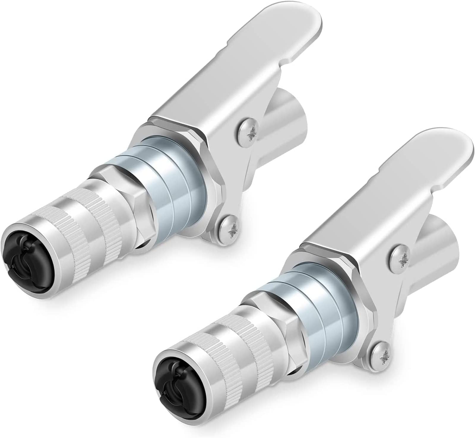 Heavy Duty Grease Gun Coupler 12000 PSI Quick Release - 2 Pcs for All Grease Guns - Workshop & Auto Repair