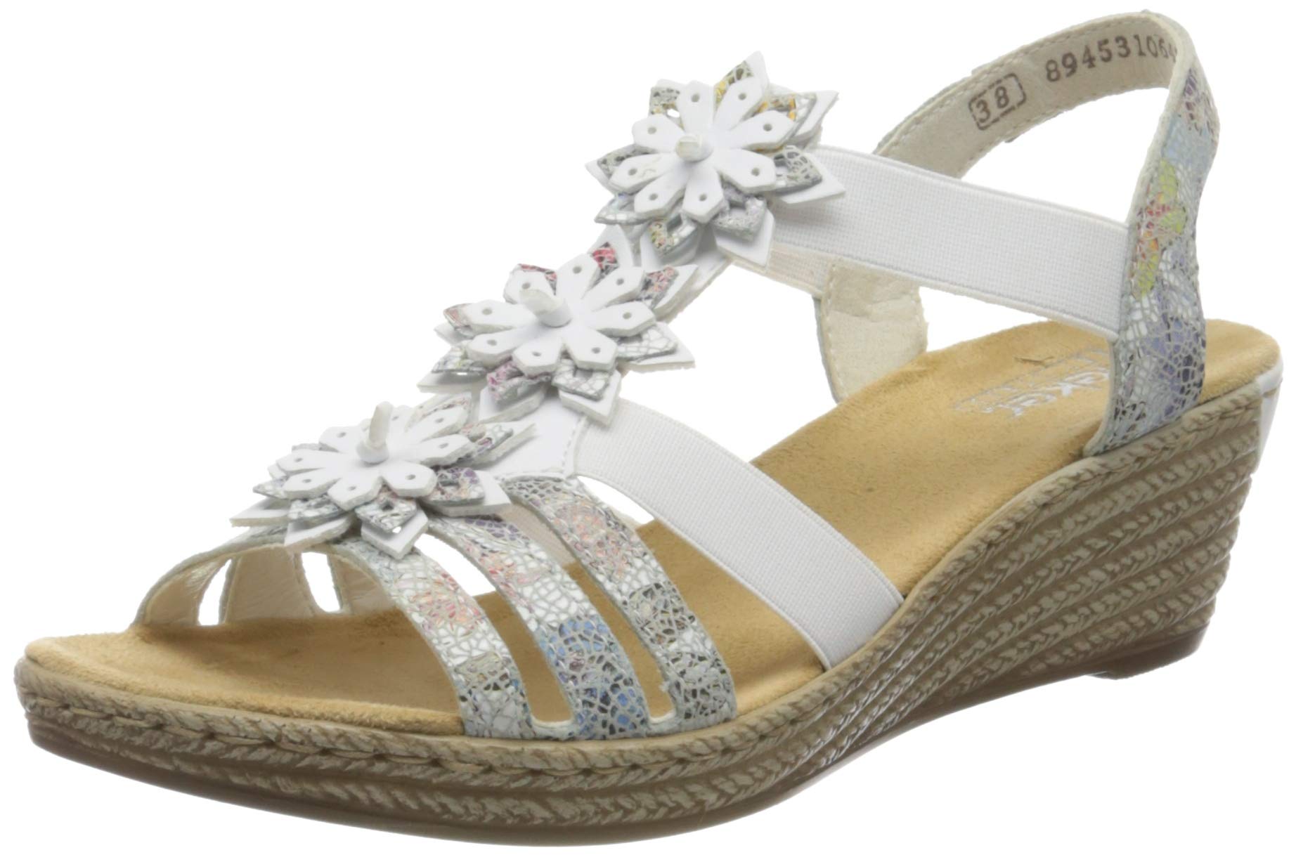Rieker Women's Closed Toe Sandals - Comfortable Summer Walking Shoes with Arch Support | Perfect for Beach, Vacation & Casual Outfits