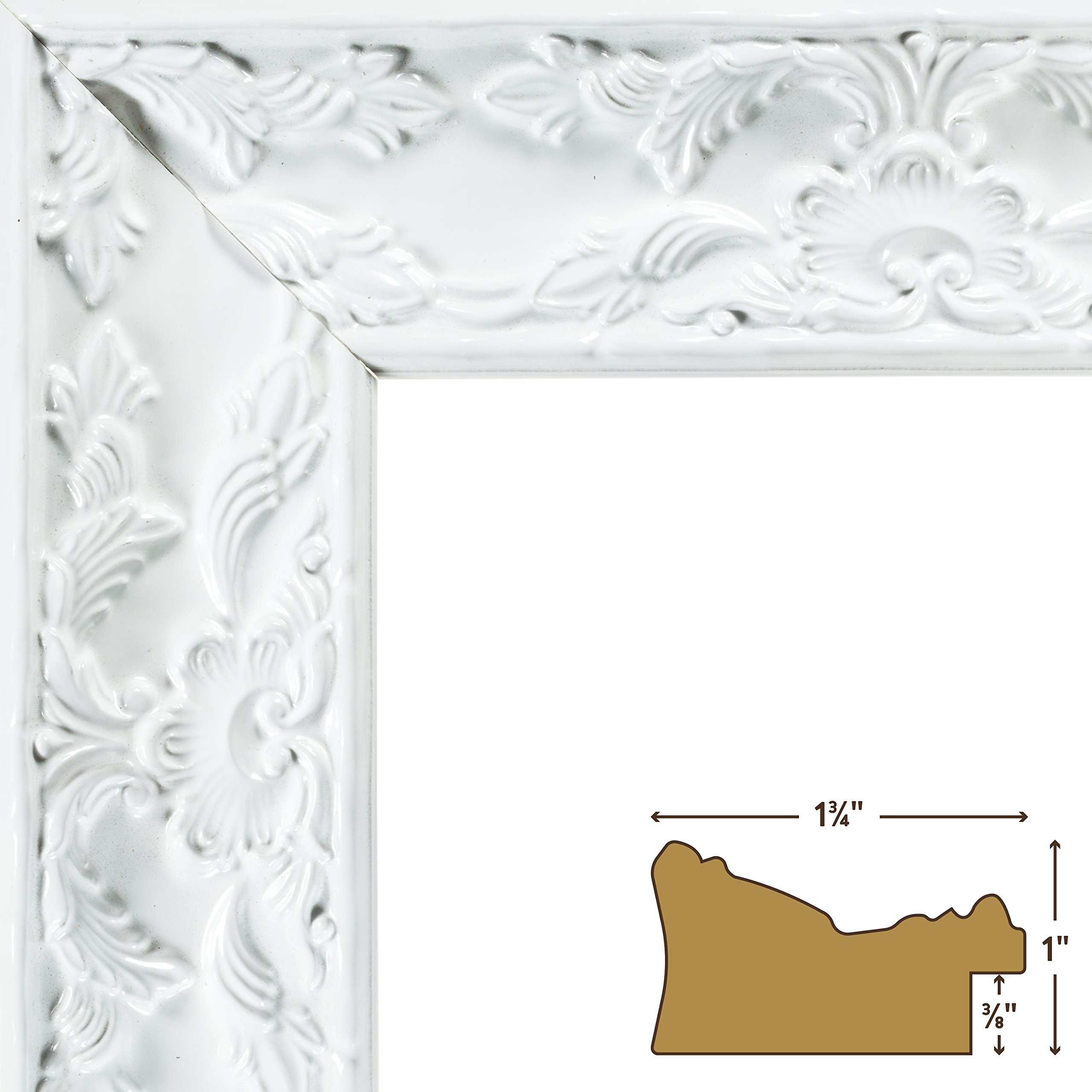 Craig Frames Renaissance Pearl White Picture Frame 12x16 Inch - Elegant Wall Decor for Photos, Artwork, and Memories | Perfect for Living Room, Bedroom, and Office Display
