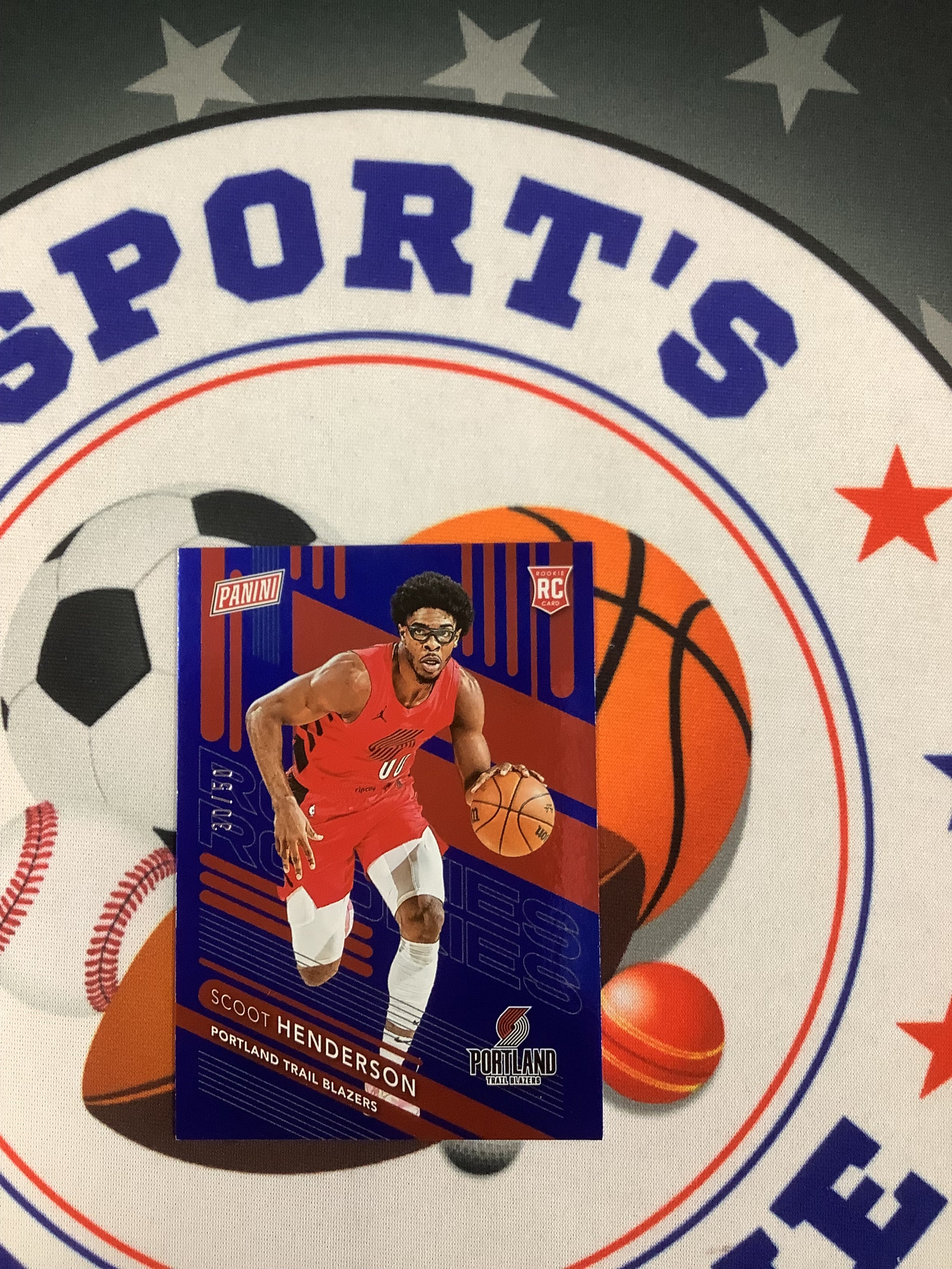 2024 Panini National Scoot Henderson Rookie Card #/50 - Rare Collectible for Basketball Fans & Sports Memorabilia Enthusiasts