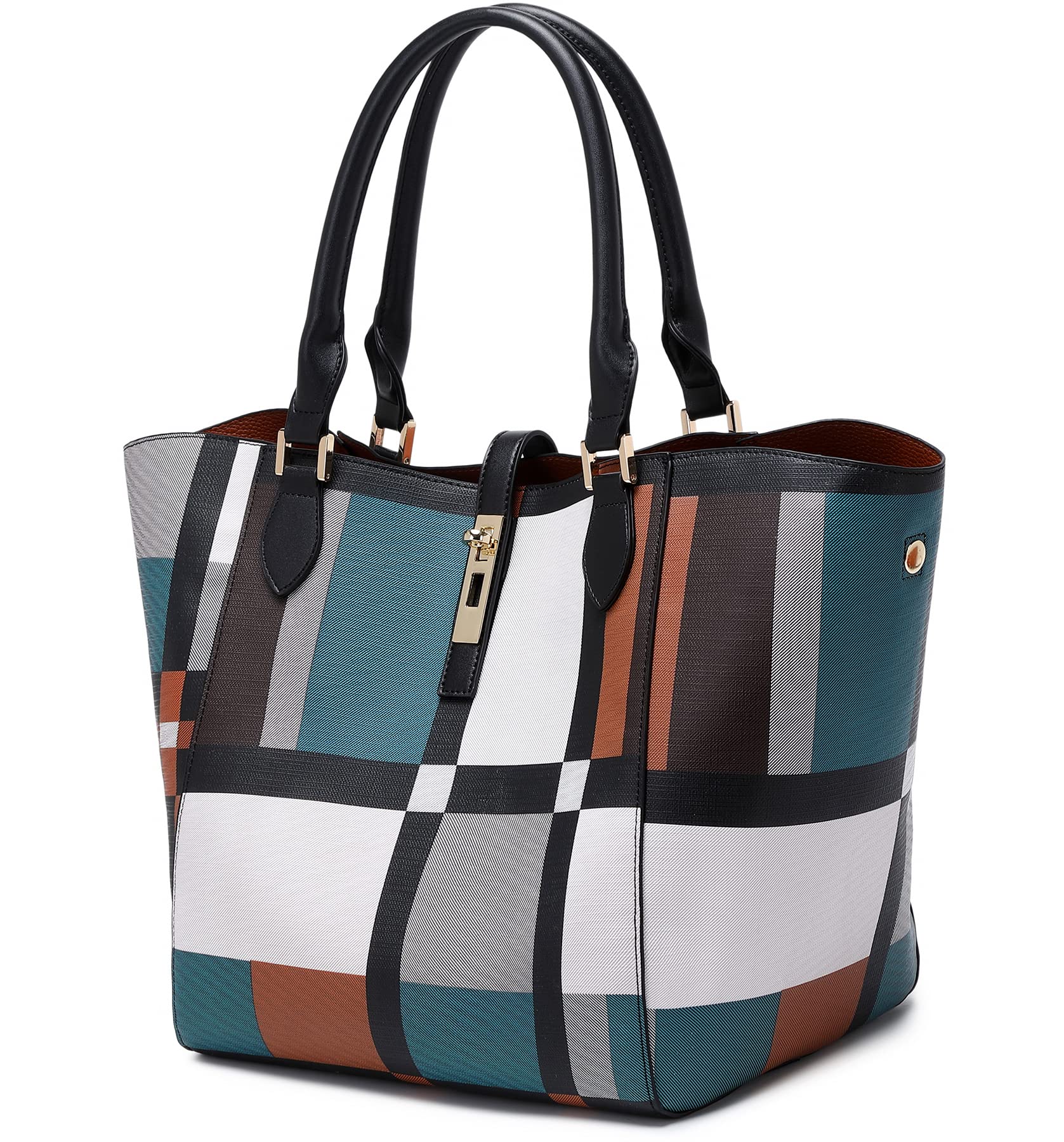 SQLP Large Work Tote Bag for Women - Stylish Designer Purse & Spacious Handbag, Big Bucket Bag for Office, Travel & Everyday Use | Durable Crossbody Shoulder Bag for Professional & Casual Outings