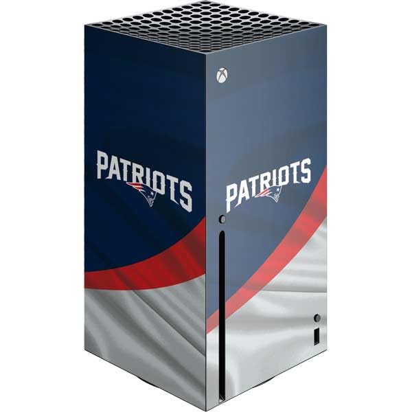 Officially Licensed NFL New England Patriots Gaming Skin Decal for Xbox Series X Console - Protective Vinyl Cover with Custom Design for Gamers & Sports Fans