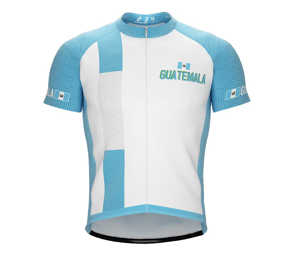 ScudoPro Men's Guatemala Heritage Cycling Jersey - Breathable, Moisture-Wicking Bike Shirt for Road & Mountain Biking - Perfect for Cycling Enthusiasts & Outdoor Adventures