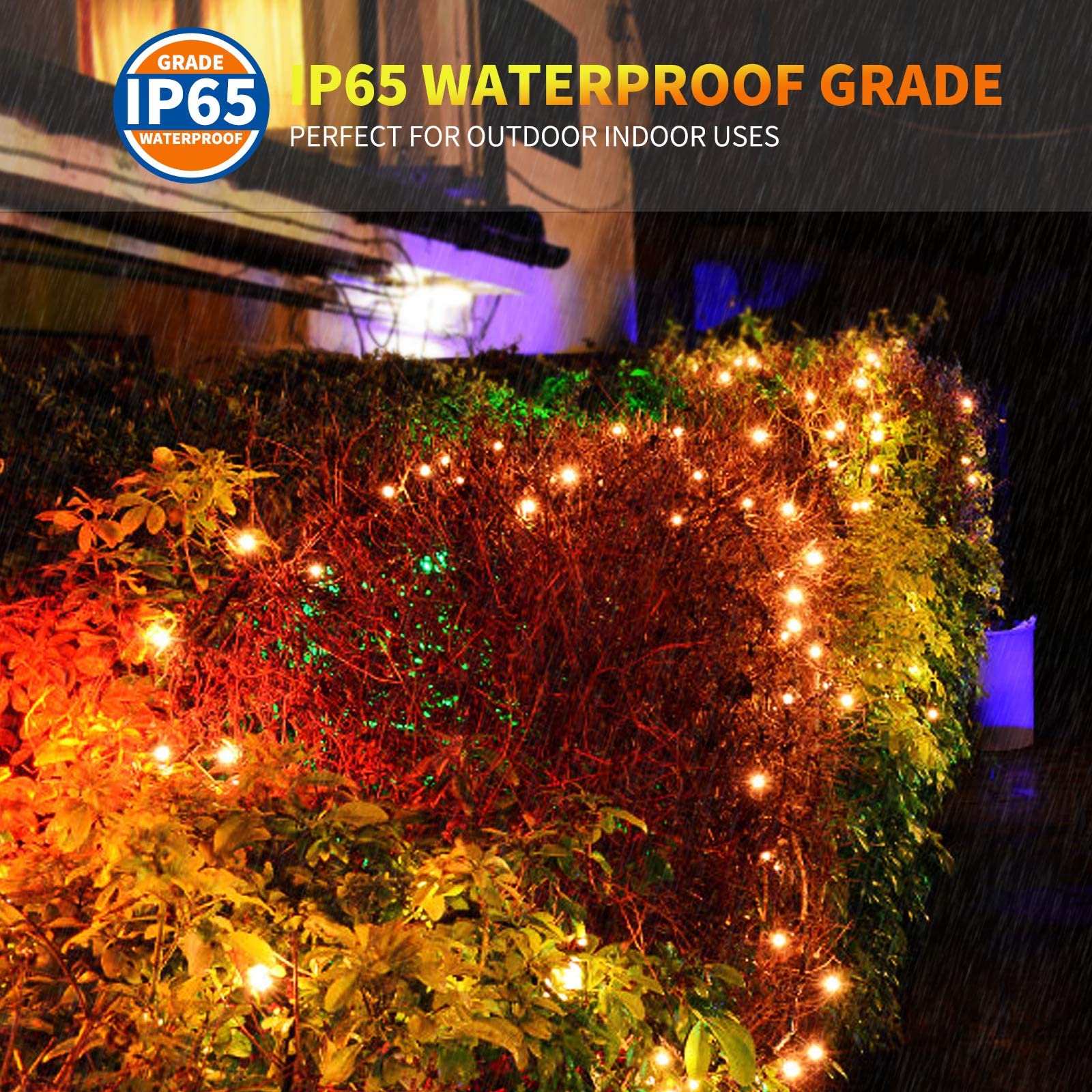 33ft 100LED Battery Operated Christmas Lights with Remote Timer - 8 Lighting Modes for Indoor/Outdoor Holiday Decor - Perfect for Christmas Trees, Wreaths, Bedrooms & Party Decorations (Warm White)
