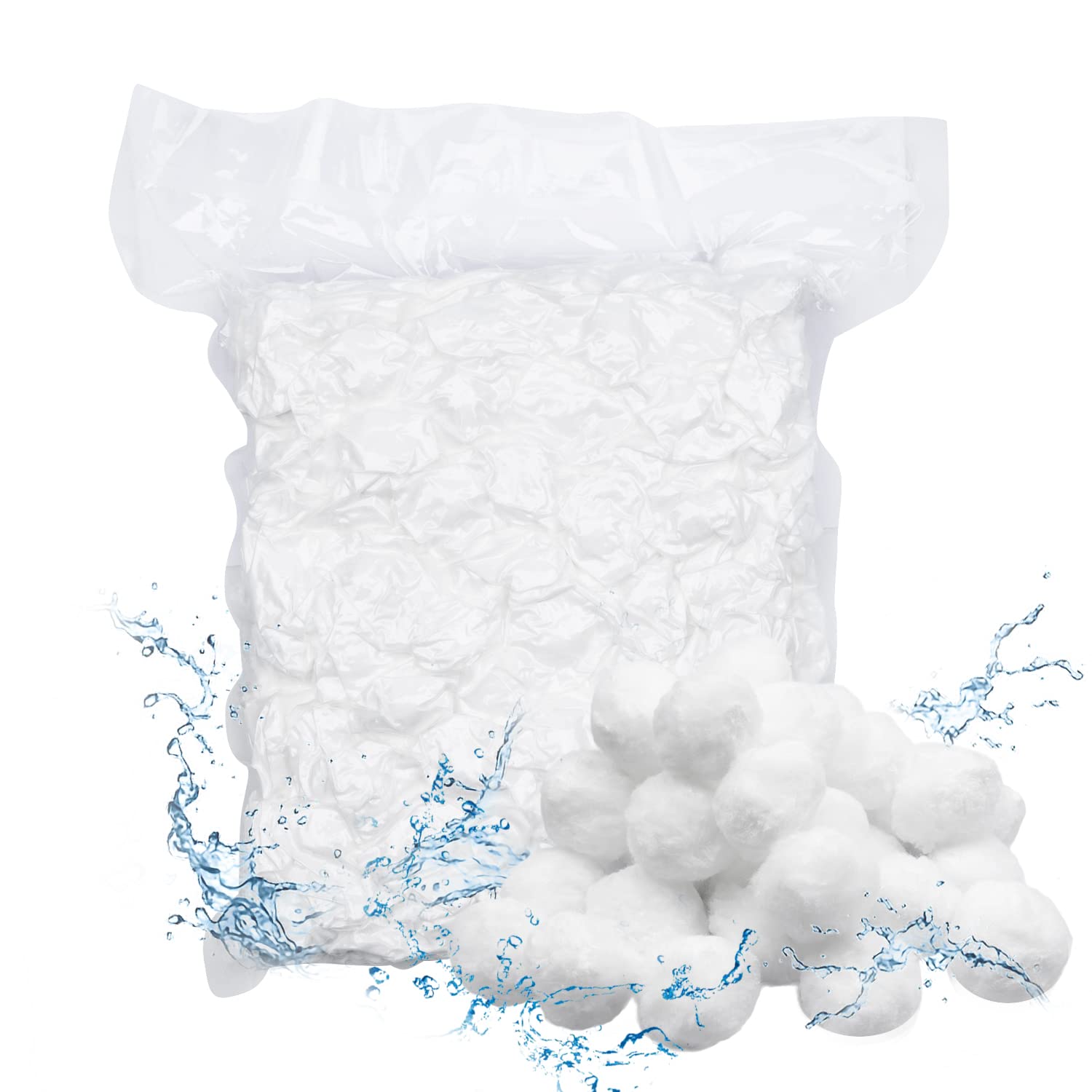 Eco-Friendly 700g Pool Filter Balls - Lightweight Fiber Filter Media for Swimming Pools | Sand Filter Alternative | Perfect for Above Ground & Inground Pool Cleaning Systems | Improves Water Clarity & Reduces Maintenance