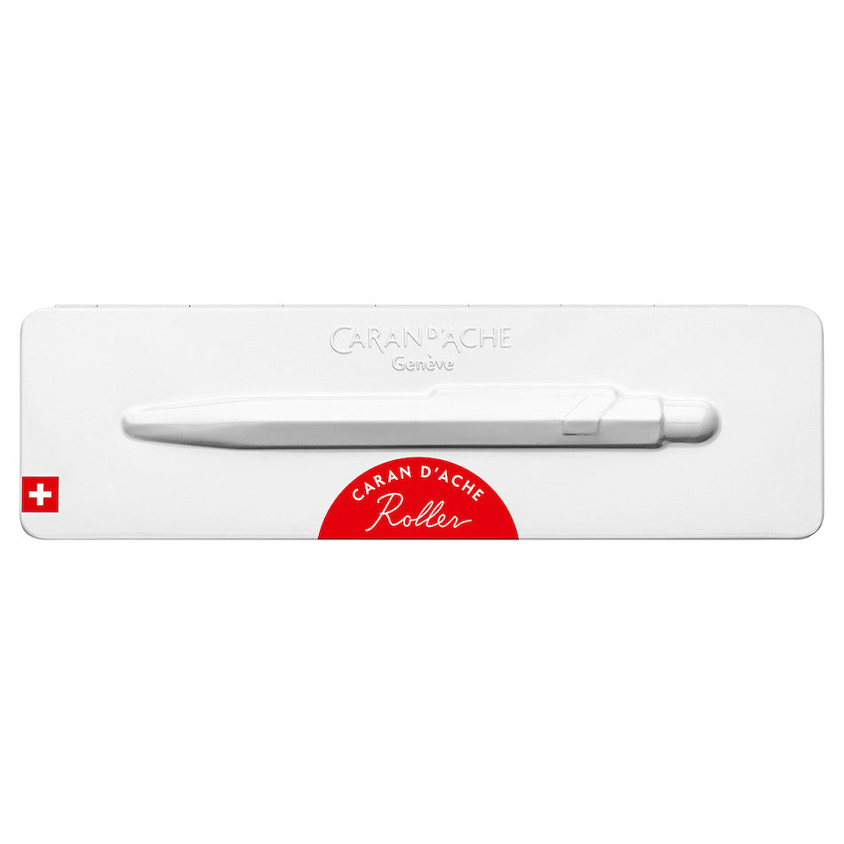 Caran d'Ache 849 Rollerball Pen - Premium Slimpack Red Ballpoint Pen for Writing, Sketching & Note Taking - Perfect Gift for Professionals, Students & Artists